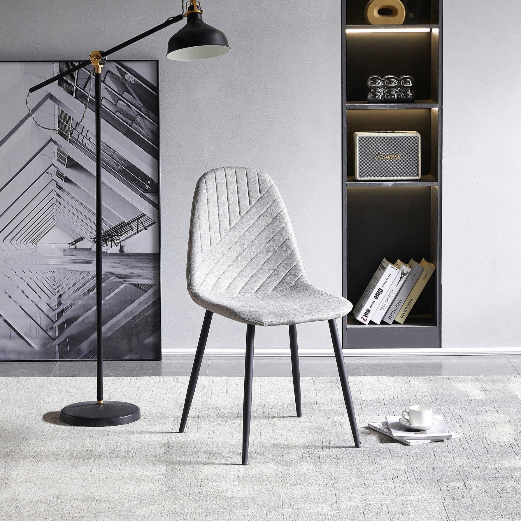 Movo Goblet Finland 2-Seater Round Glass Top Dining Set-hbxfurniture-diningtablesandsets-diningsets-twoseater-image-3