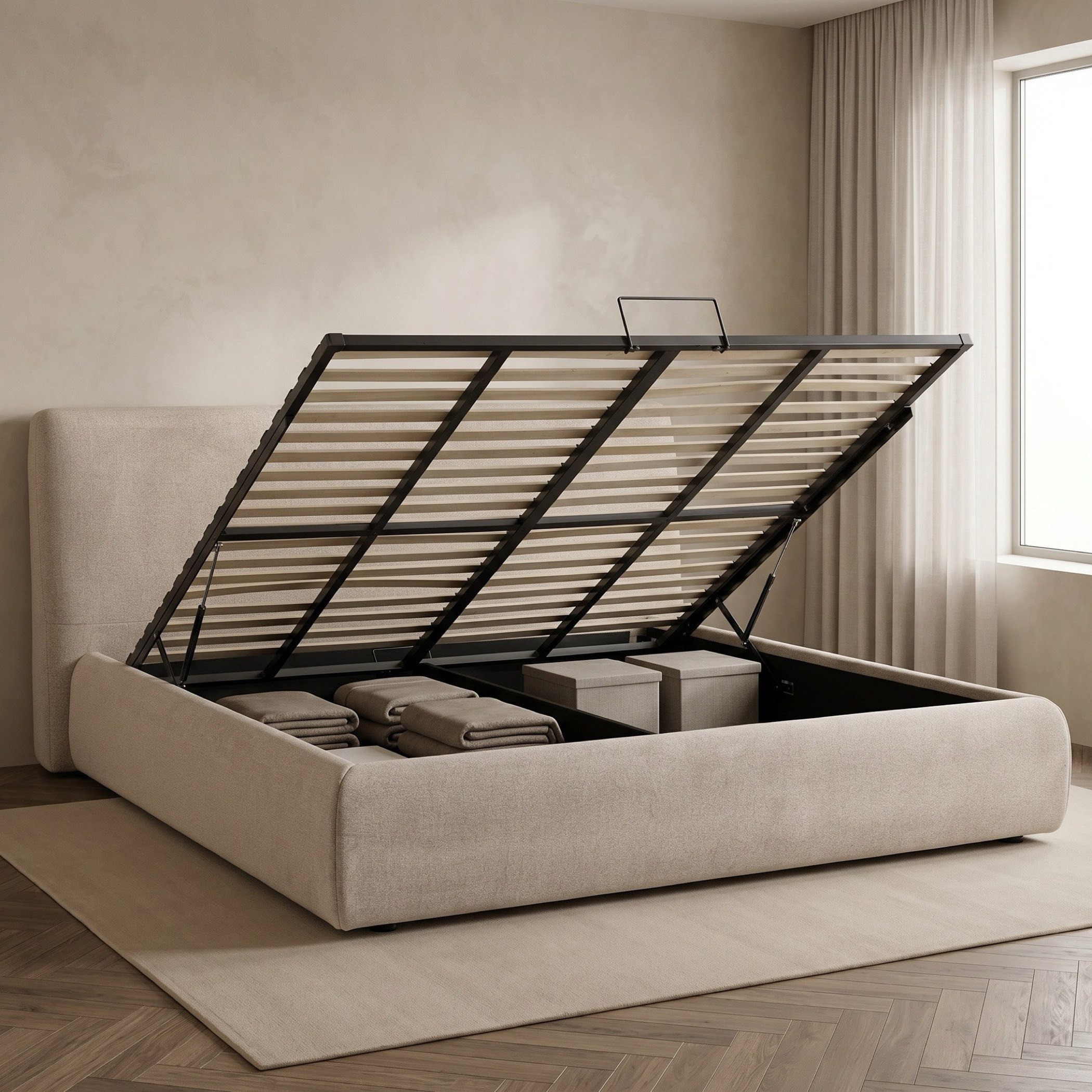 طقم غرفة نوم سوبر كينج 3 قطع مع مساحة تخزين هيدروليك من فينيسيا آردن-hbxbedroom-bedsandbedsets-bedroomsets-king-image-4