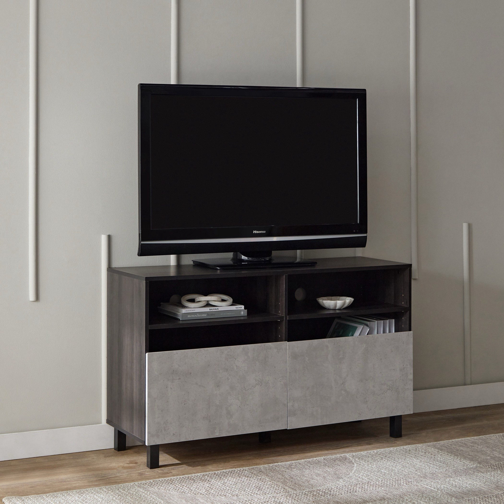 وحدة تلفزيون مرتفعة 1.2 متر بباب للأجهزة حتى 50 بوصة من موفو فيغاس-hbxlivingroom-mediaunitsandstorage-tvunits-image-2