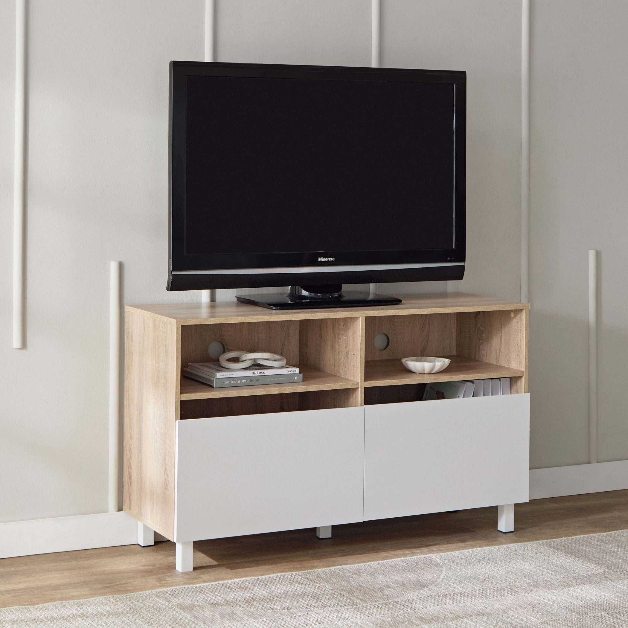 وحدة تلفزيون مرتفعة 1.2 متر بباب للأجهزة حتى 50 بوصة من موفو فيغاس-hbxlivingroom-mediaunitsandstorage-tvunits-image-2