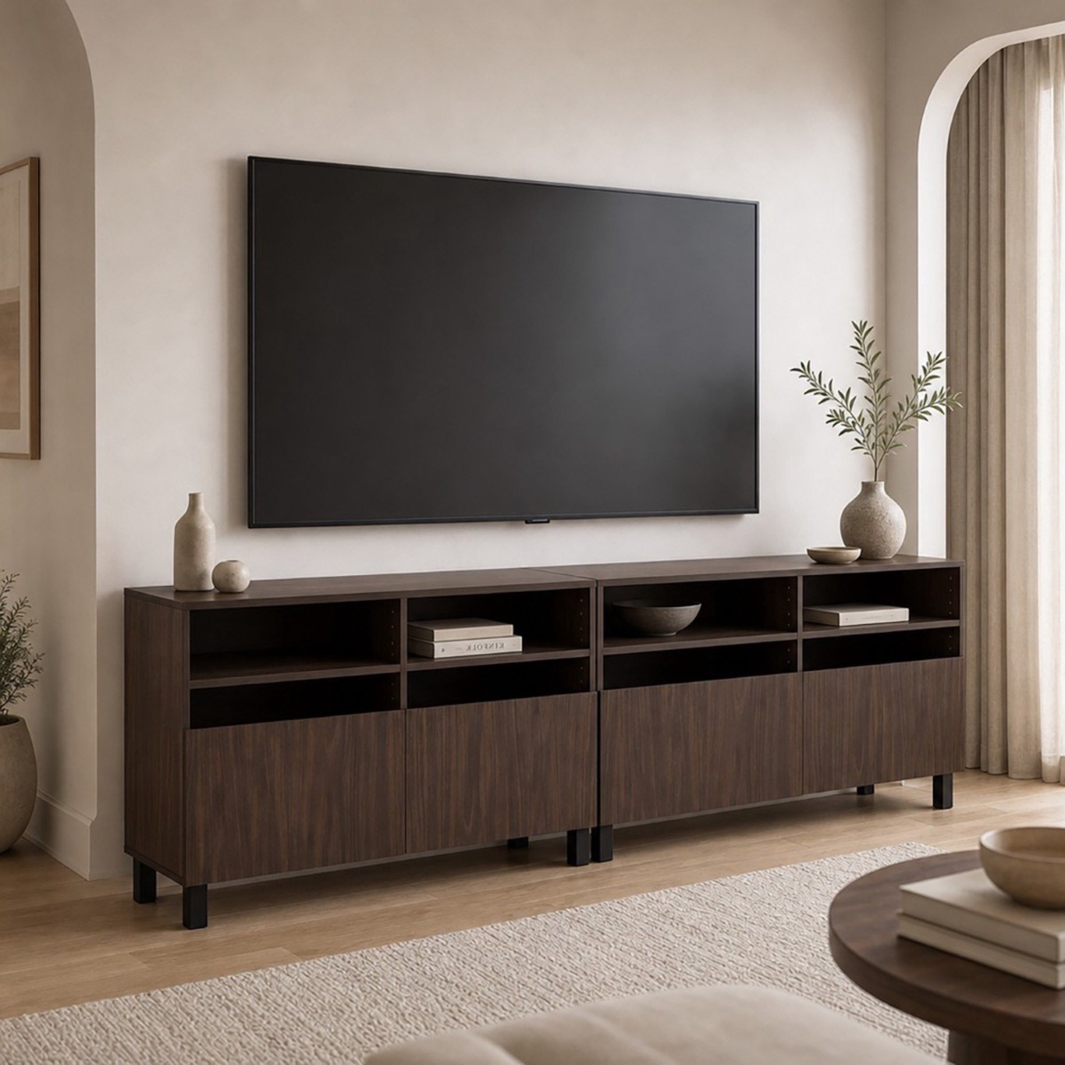 وحدة تلفزيون مرتفعة 1.2 متر بباب للأجهزة حتى 50 بوصة من موفو فيغاس-hbxlivingroom-mediaunitsandstorage-tvunits-image-1