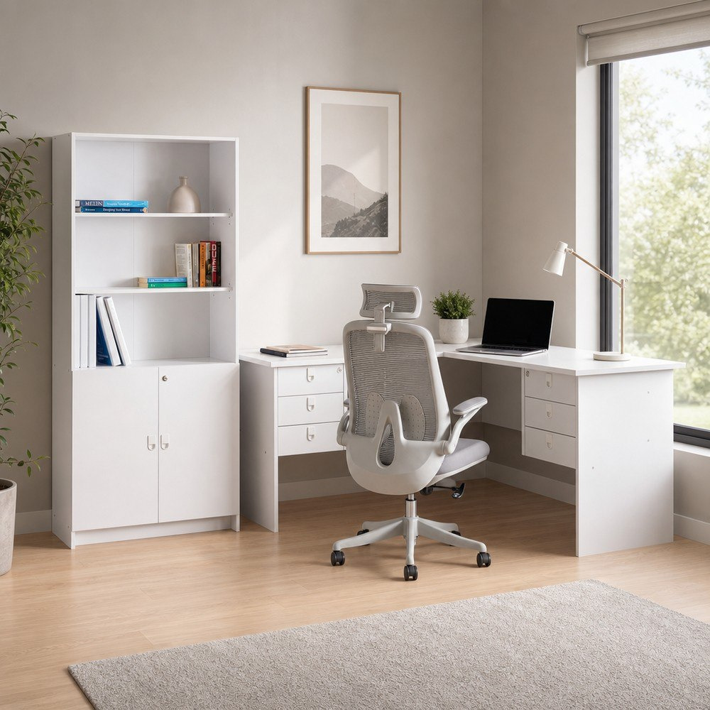 Lisbon 3-Piece Home Office Package-hbxfurniture-office-desks-image-1