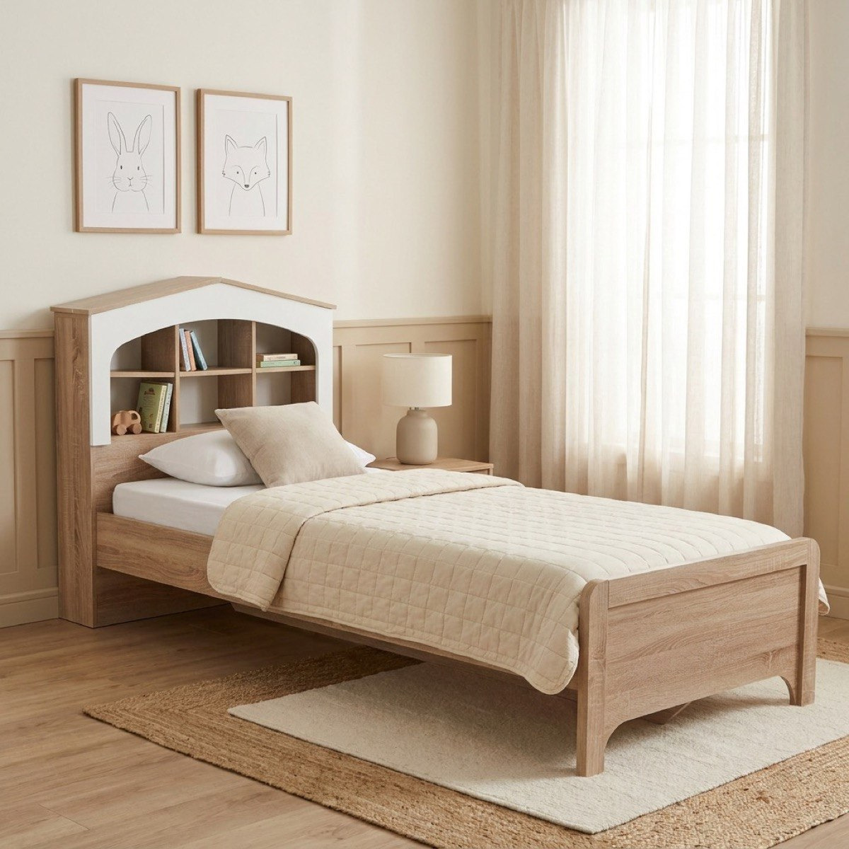 My House 4-Piece Single Kids Bedroom Package-hbxkidsandyouth-bedsandbedsets-bedroomsets-single-image-2