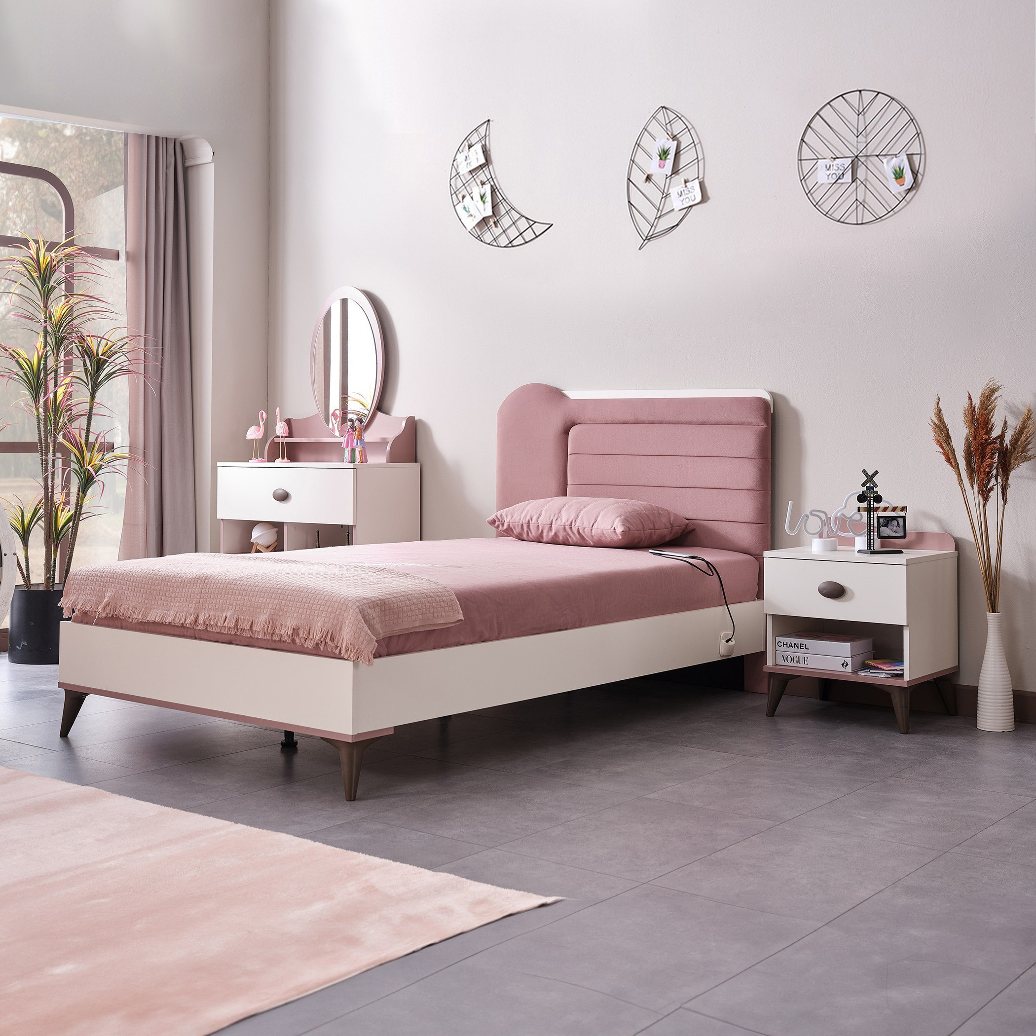 Maybelle 4-Piece Twin Kids Smart Bedroom Package-hbxfurniture-kidsroom-kidsroomsets-twin-image-1