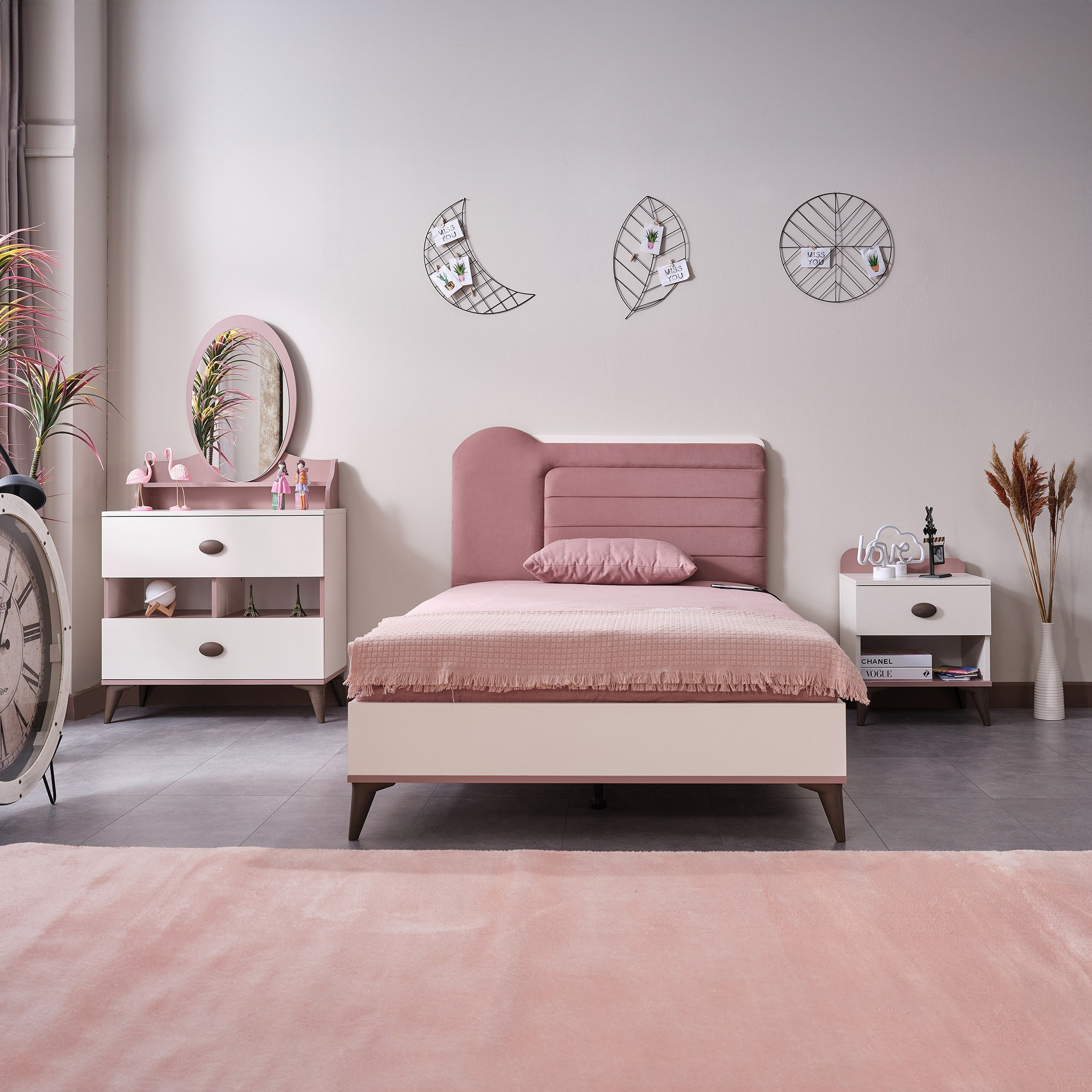 Maybelle 4-Piece Twin Kids Smart Bedroom Package-hbxfurniture-kidsroom-kidsroomsets-twin-image-3