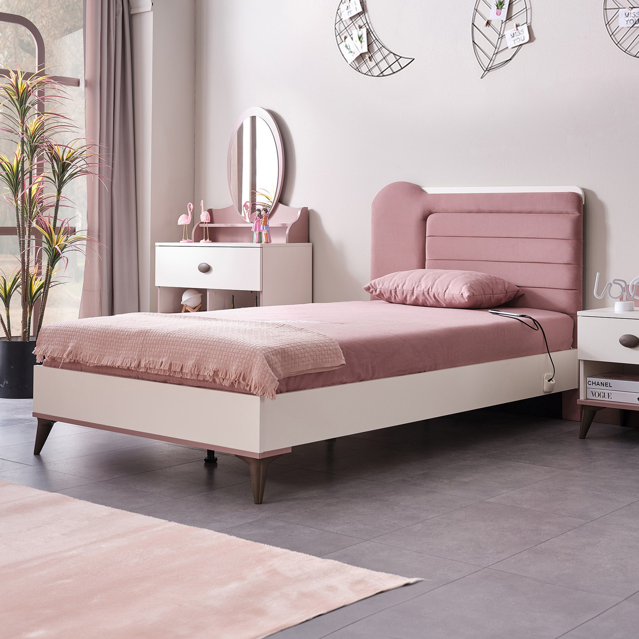 Maybelle 4-Piece Twin Kids Smart Bedroom Package-hbxfurniture-kidsroom-kidsroomsets-twin-image-4