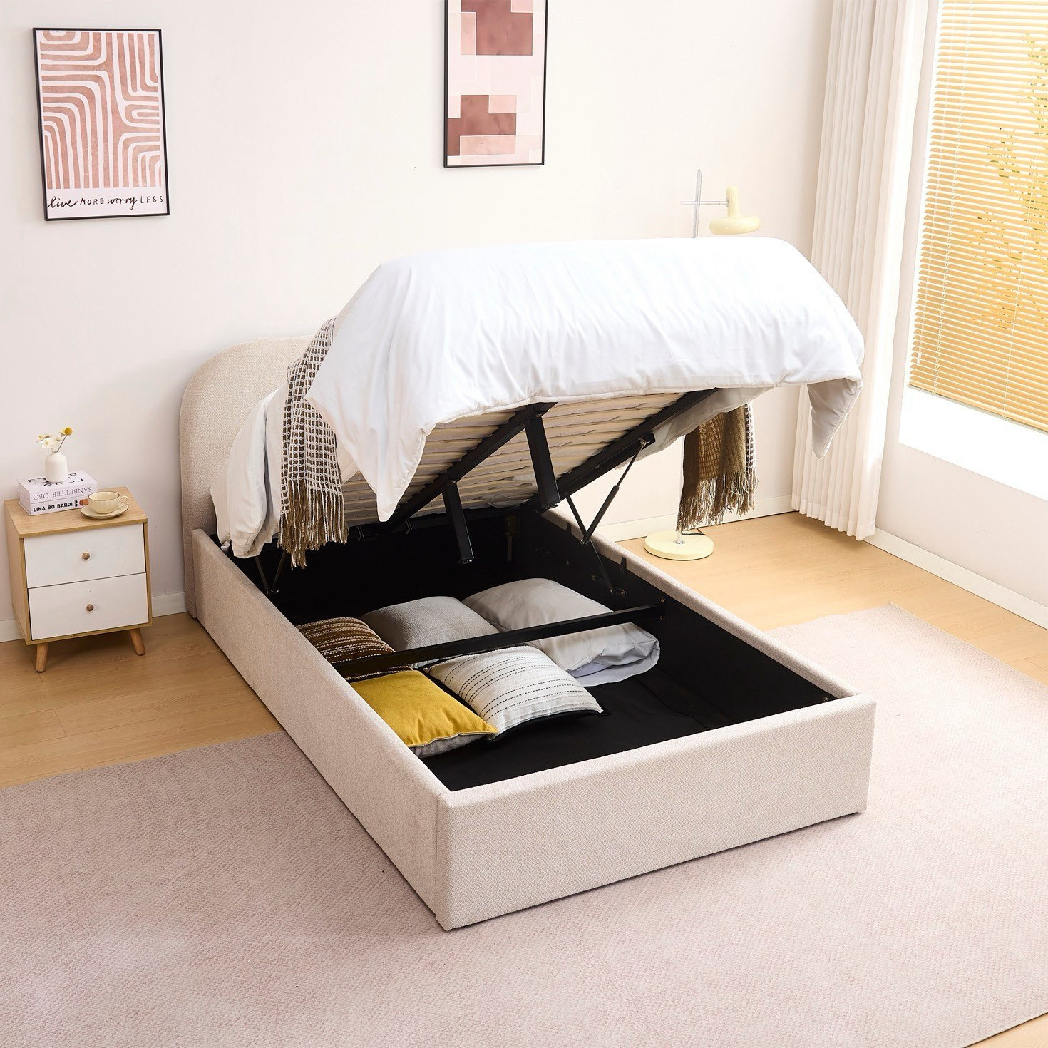 Arches 3-Piece Kids Twin Hydraulic Bedroom Package-hbxfurniture-kidsroom-kidsroomsets-twin-image-3
