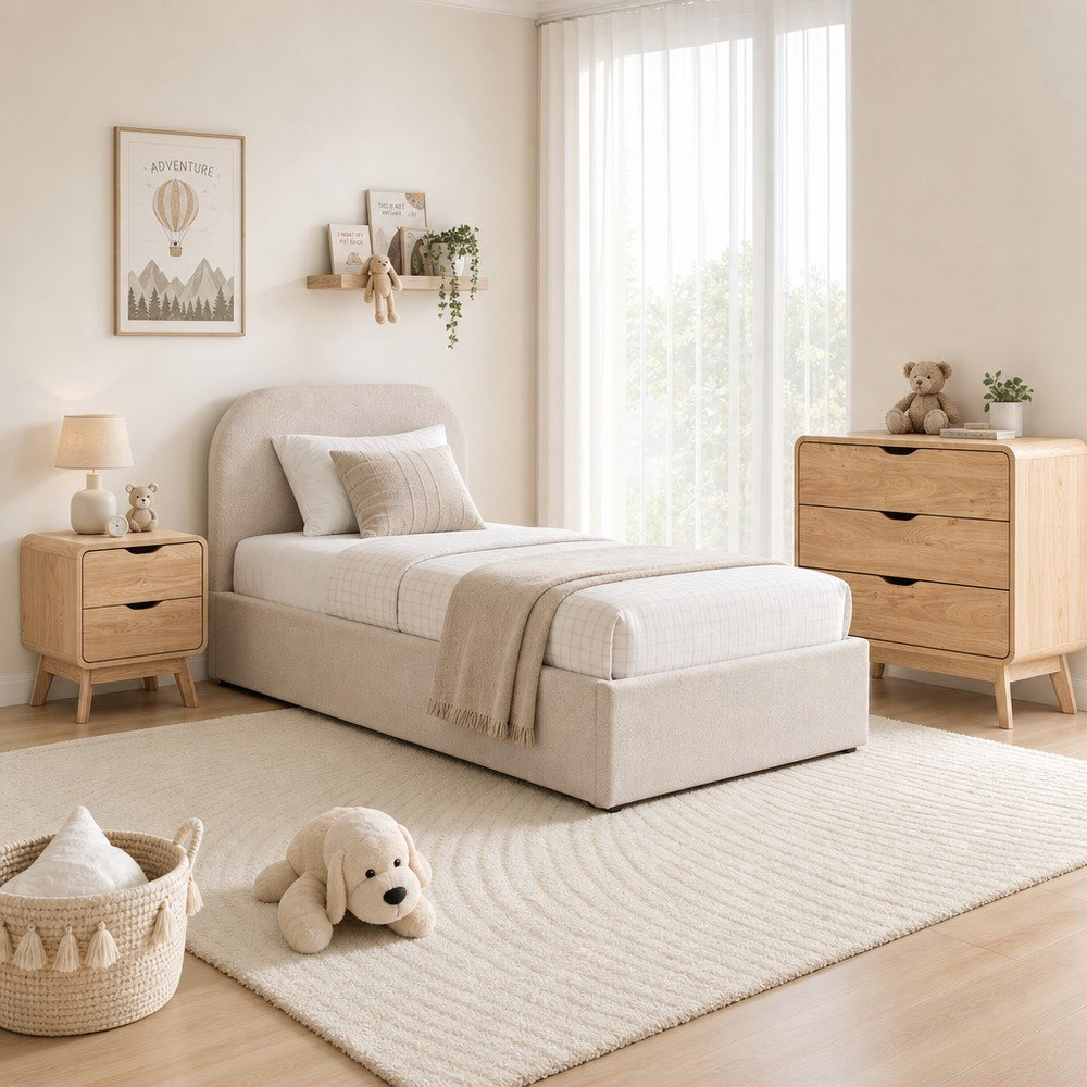 Arches 3-Piece Single Kids Hydraulic Bedroom Package-hbxkidsandyouth-bedsandbedsets-bedroomsets-single-image-1