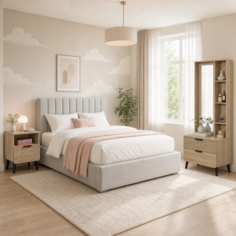 Lasero 4-Piece Twin Young Hydraulic Bedroom Package-hbxfurniture-kidsroom-kidsroomsets-twin-image-1