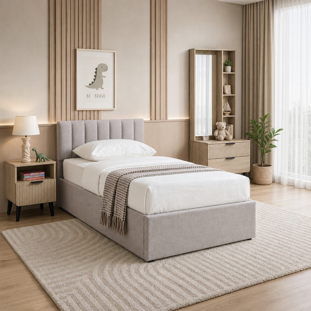 Lasero 4-Piece Single Young Hydraulic Bedroom Package-hbxkidsandyouth-bedsandbedsets-bedroomsets-single-image-1