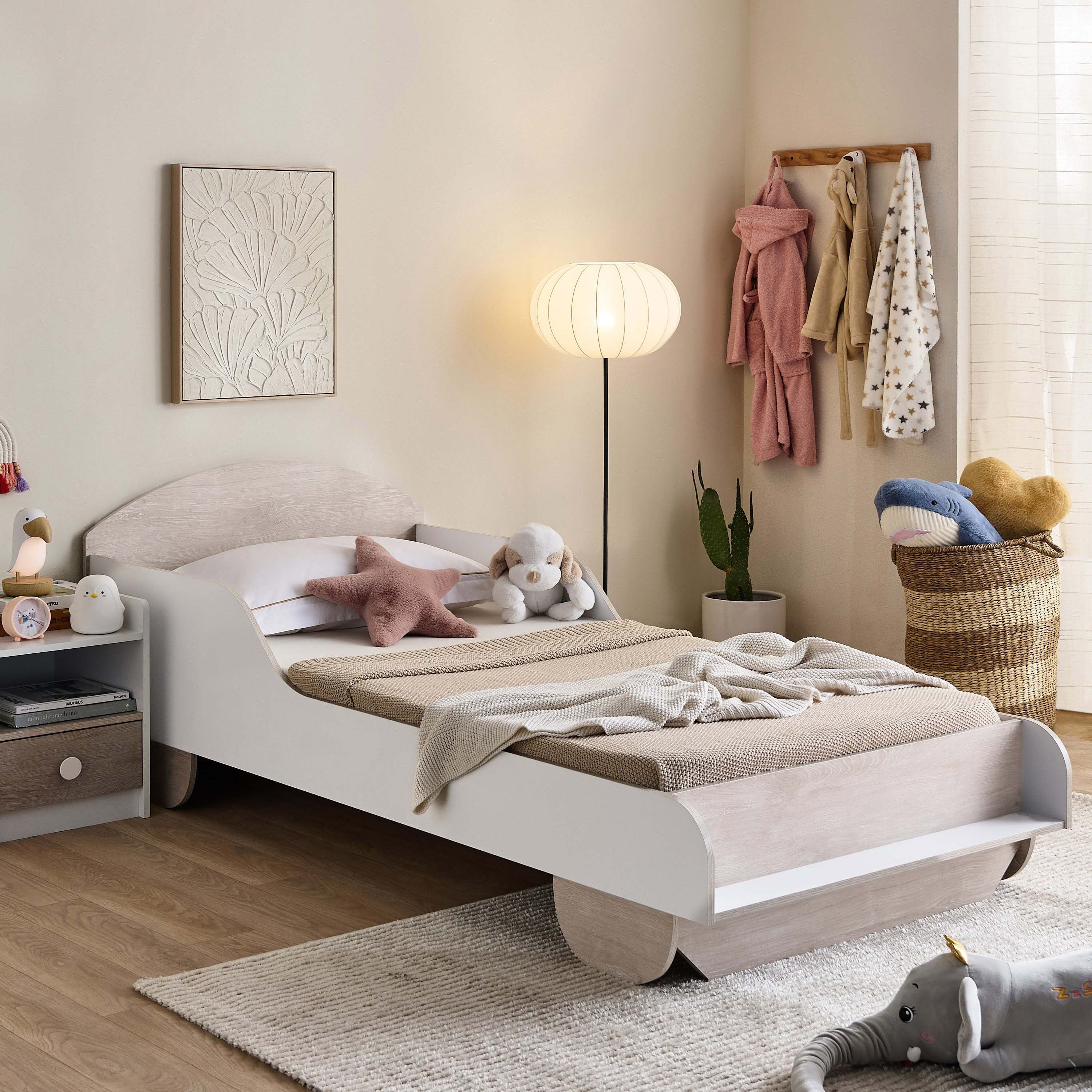Ivory Halmstad 3-Piece Kids Car Single Bedroom Package-hbxkidsandyouth-bedsandbedsets-bedroomsets-single-image-3