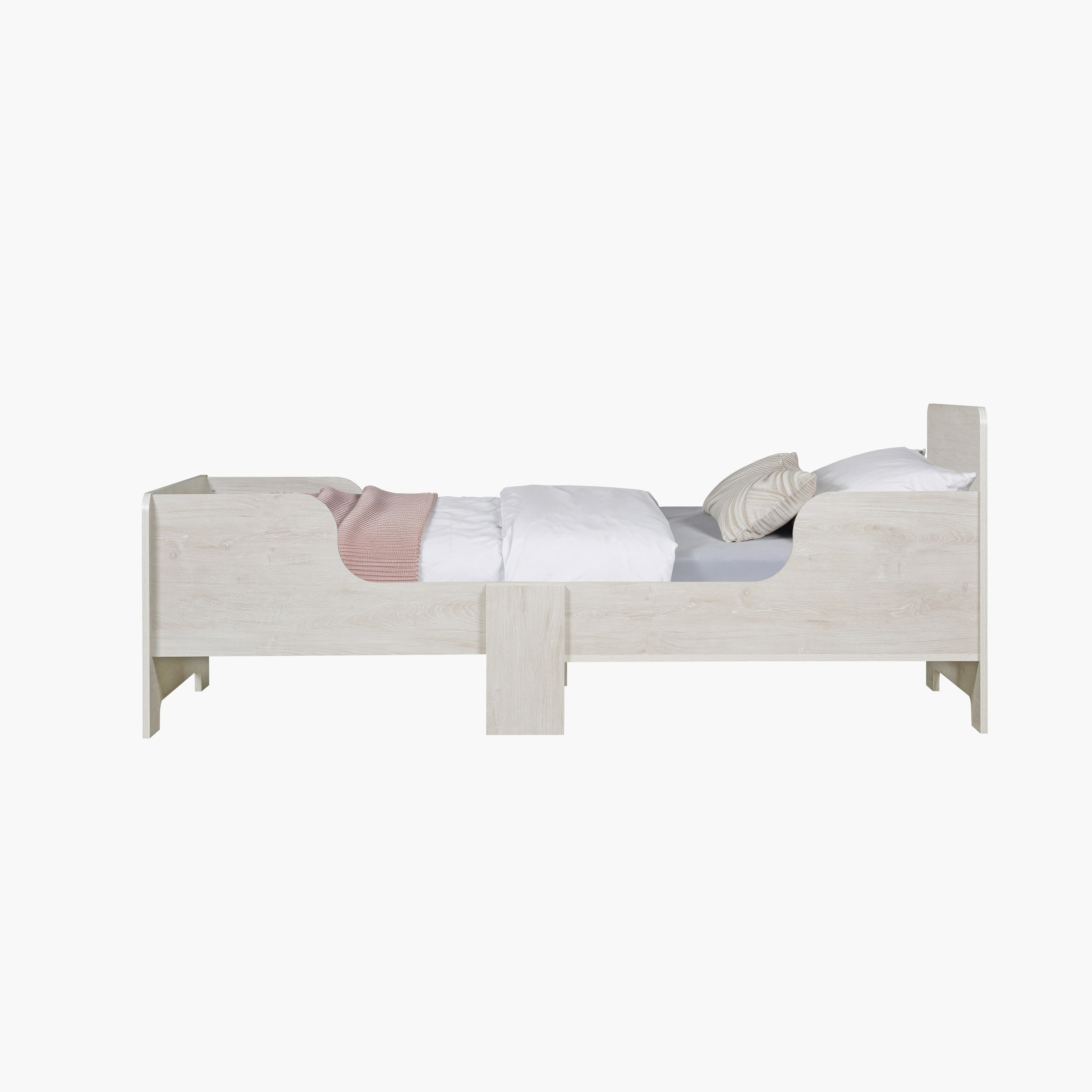 Ivory 3-Piece Extendable Toddler Kids Bedroom Package-hbxfurniture-bedsandbedsets-beds-toddler-image-5