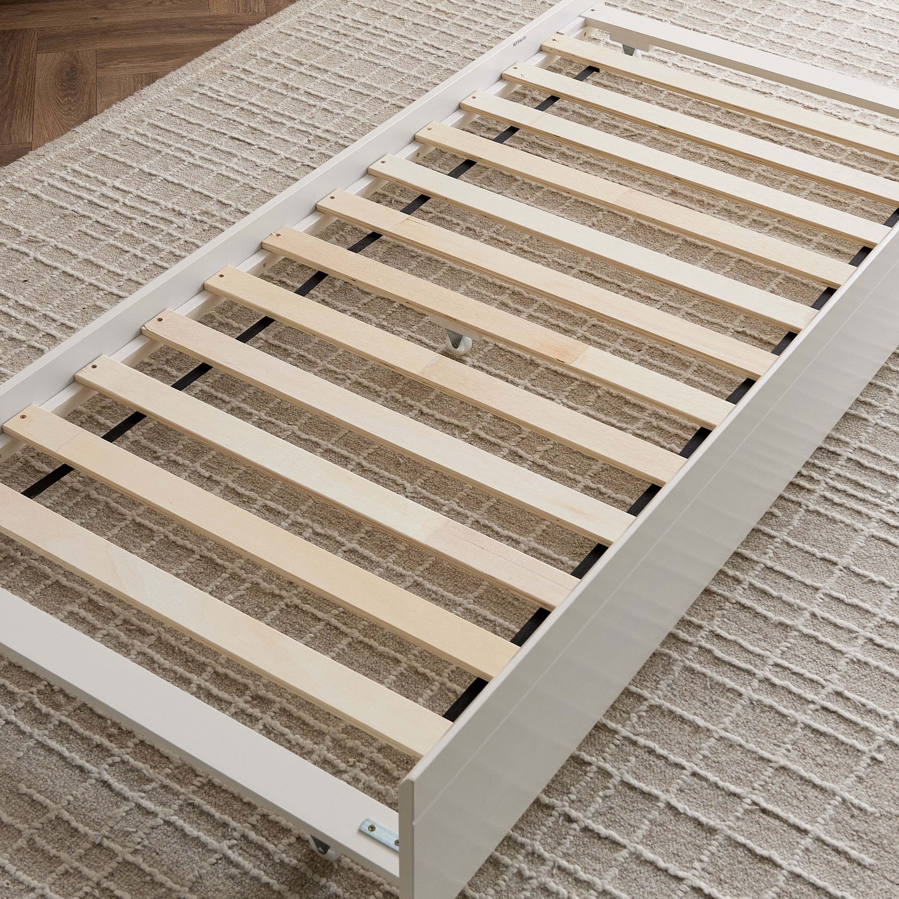 Ivory 2-Piece Kids Storage Headboard Bed and Trundle Bedroom Package-hbxfurniture-bedsandbedsets-beds-single-image-7