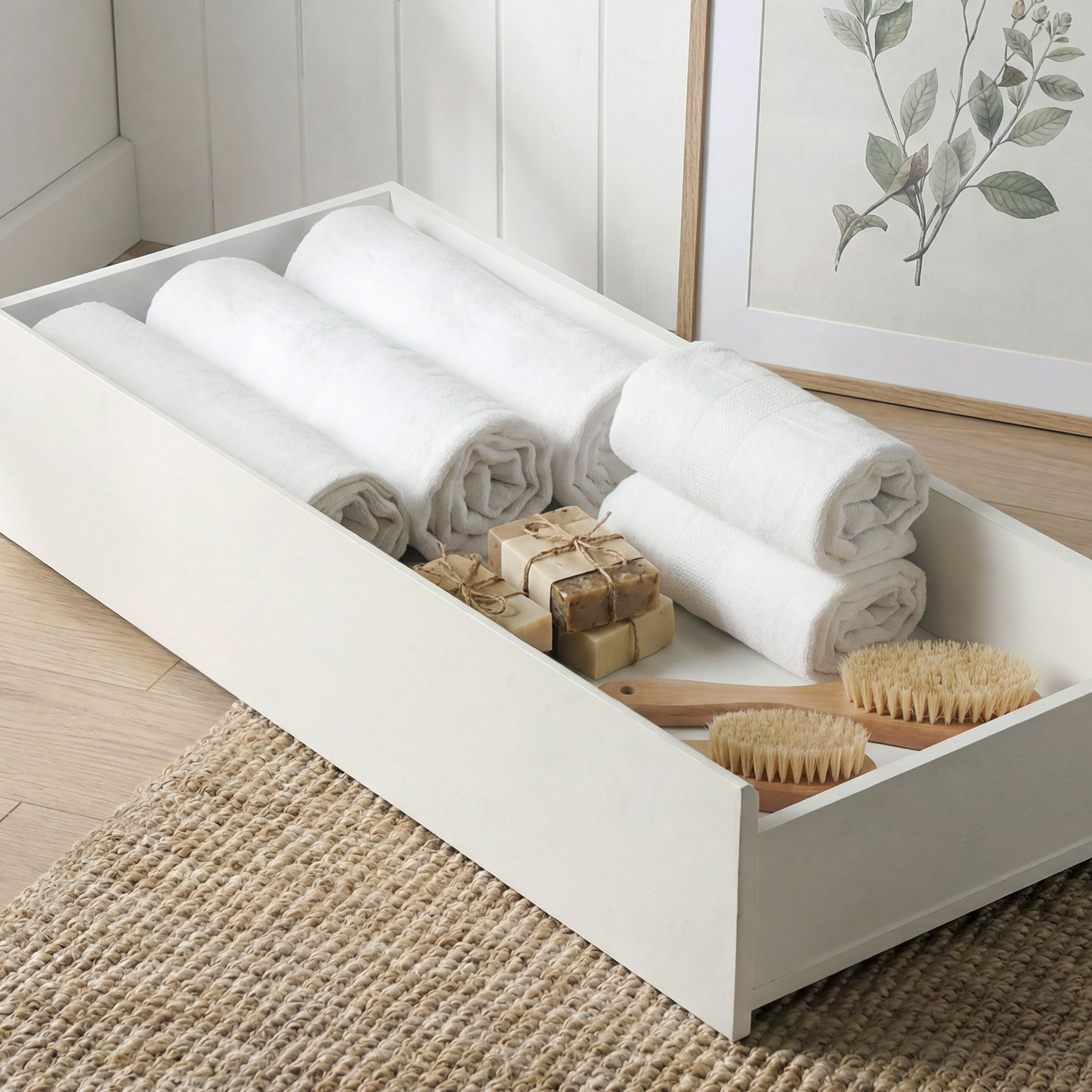 Ivory 3-Piece Kids Storage Headboard Bed and Drawer Bedroom Package-hbxbedroom-bedsandbedsets-beds-twin-image-5