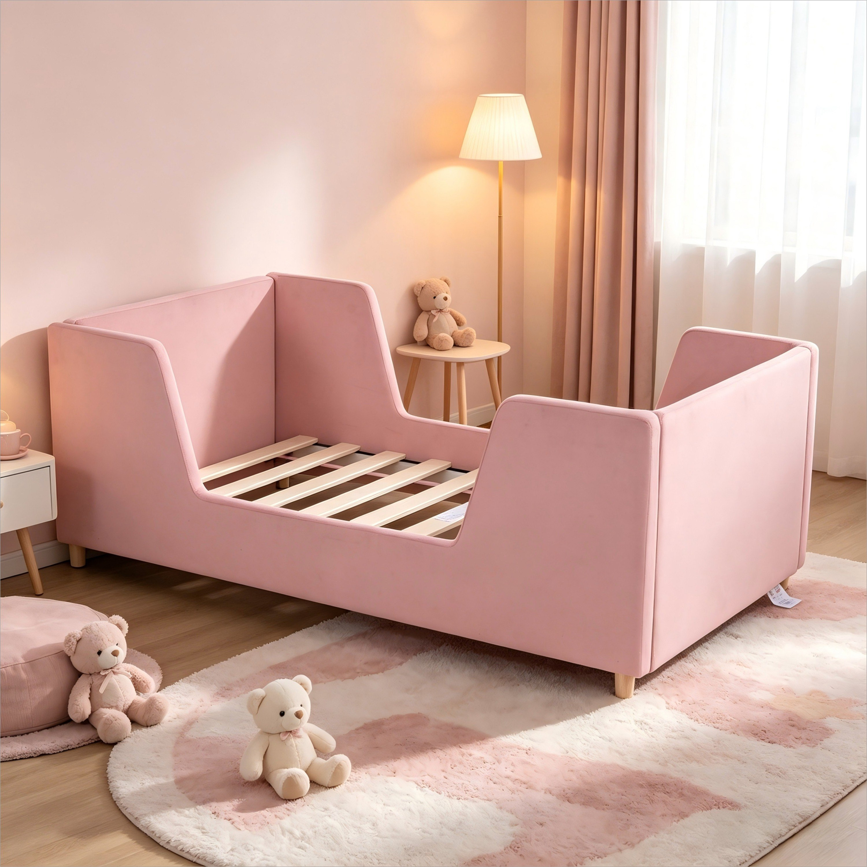 Ivory Juniper 3-Piece Toddler Bedroom Package-hbxfurniture-bedsandbedsets-beds-toddler-image-3