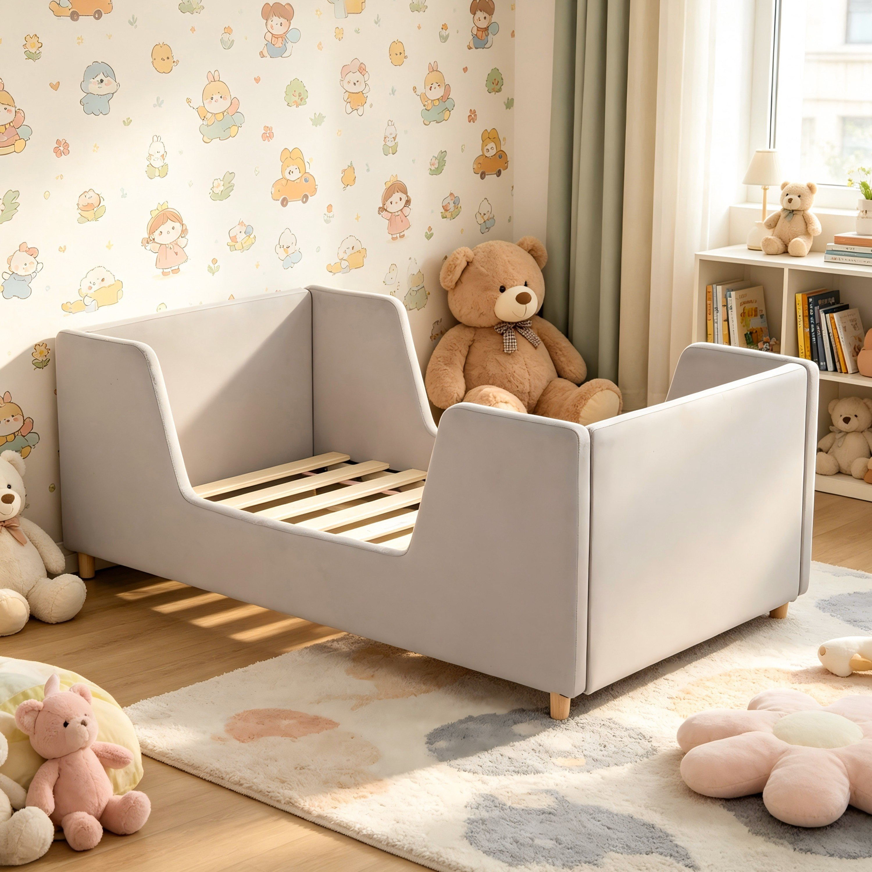 Ivory Juniper 3-Piece Toddler Bedroom Package-hbxfurniture-bedsandbedsets-beds-toddler-image-4