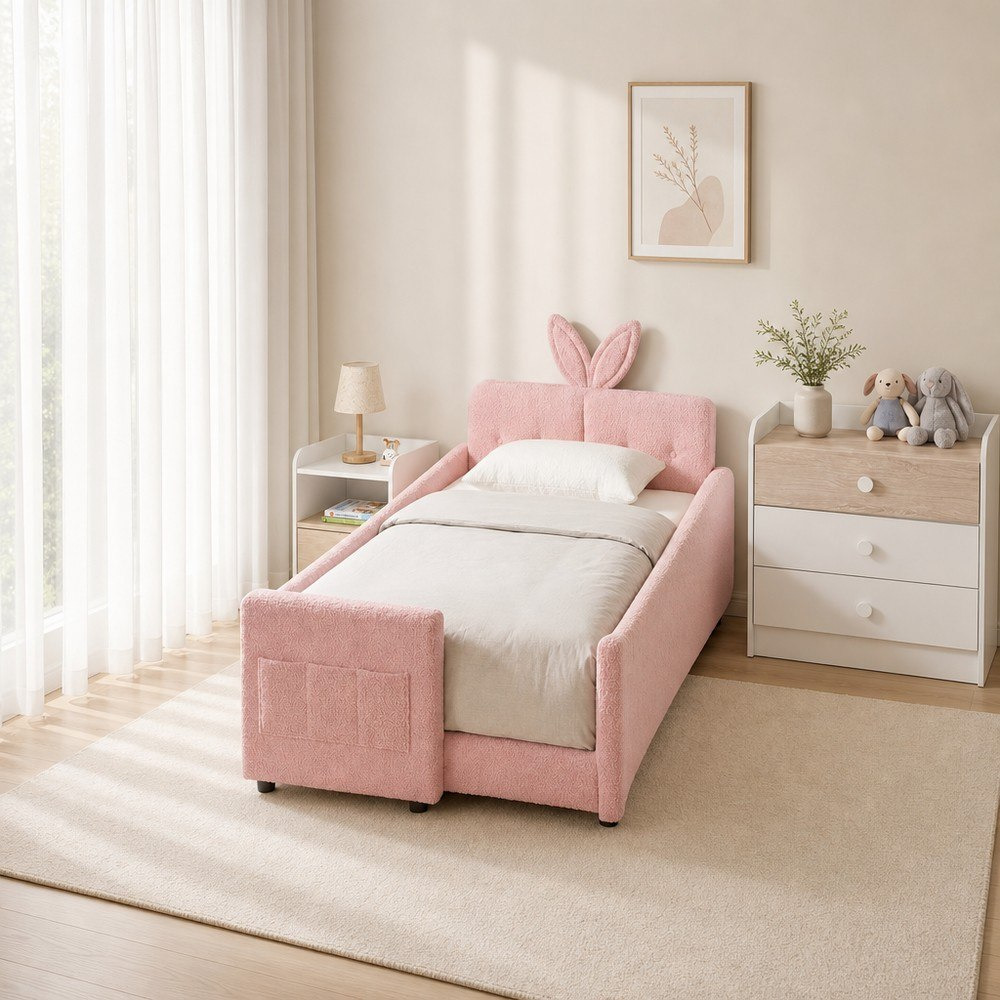 Ivory Petal 3-Piece Kids Single Bedroom Package-hbxkidsandyouth-bedsandbedsets-bedroomsets-single-image-1