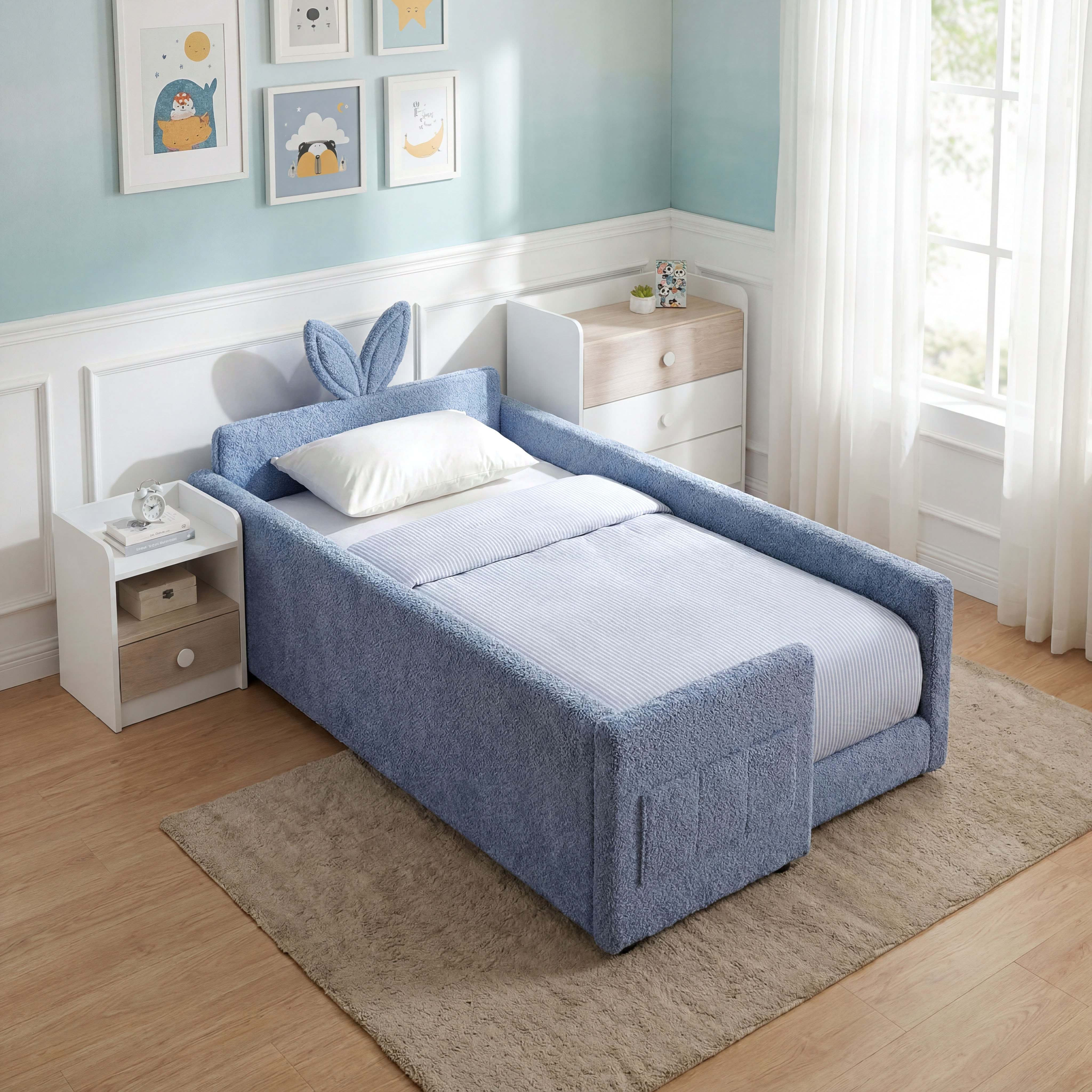 Ivory Petal 3-Piece Kids Single Bedroom Package-hbxkidsandyouth-bedsandbedsets-bedroomsets-single-image-1