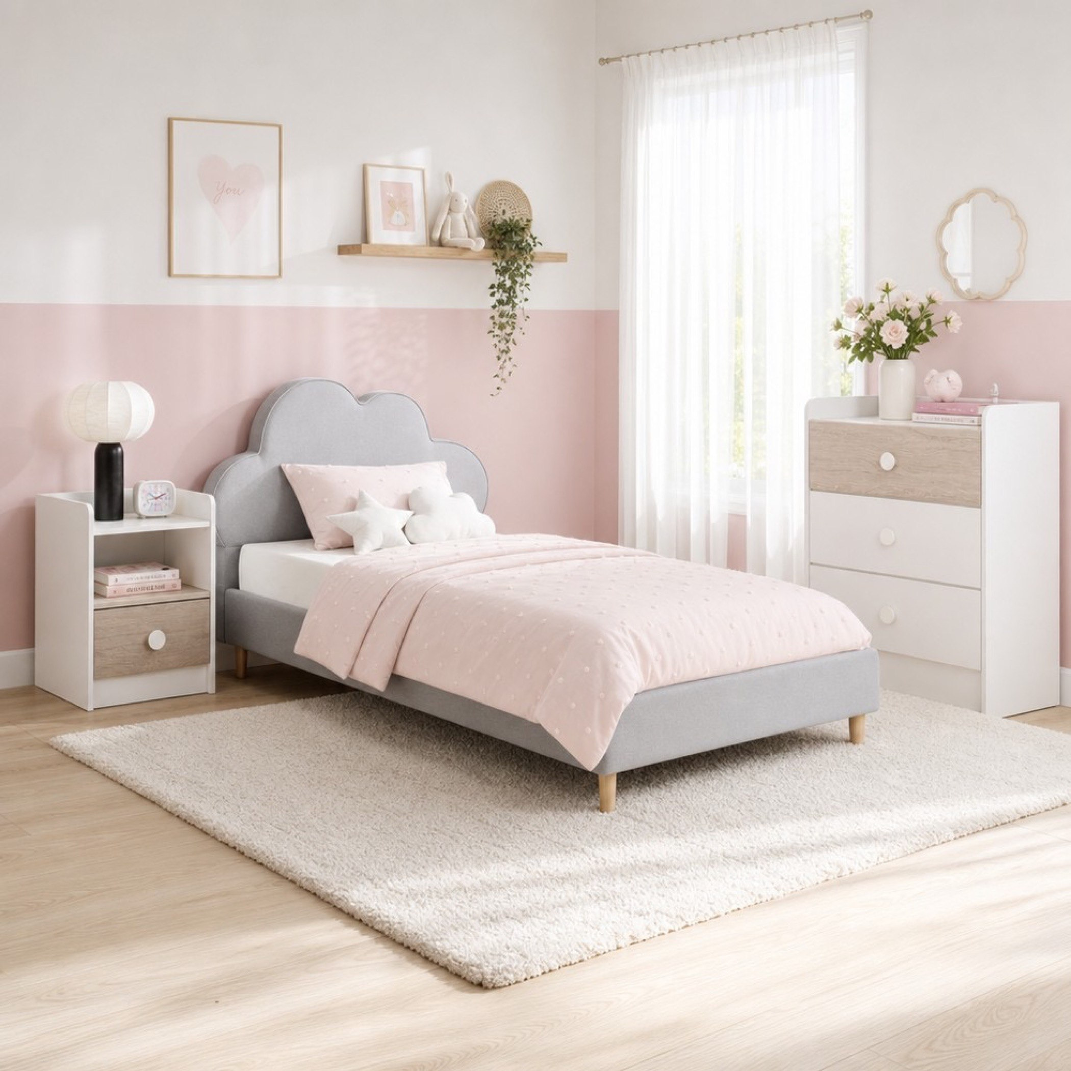 Ivory Nimbus 3-Piece Twin Kids Bedroom Package-hbxfurniture-kidsroom-kidsroomsets-twin-image-1