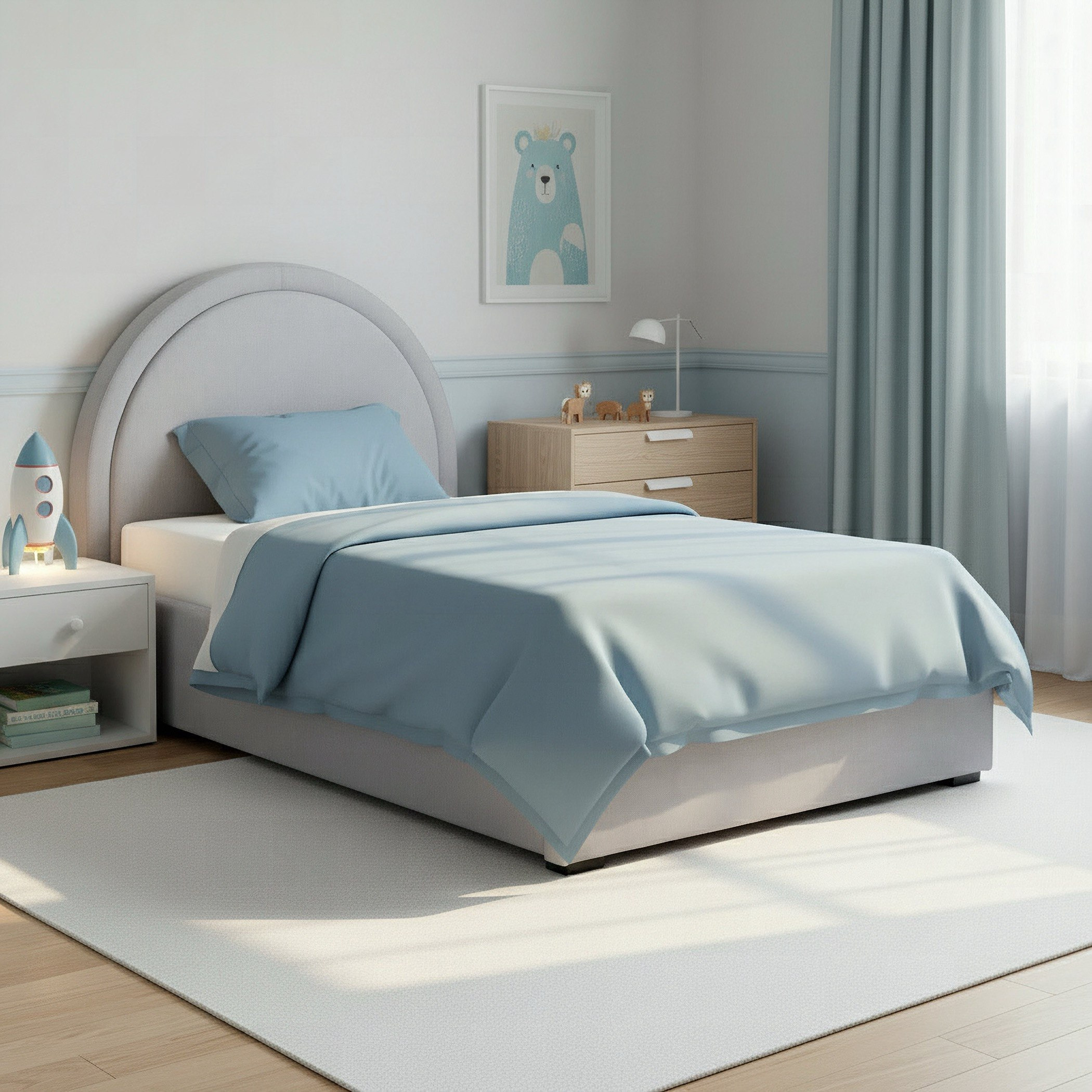 Ivory Luna 3-Piece Twin Kids Bedroom Package-hbxfurniture-kidsroom-kidsroomsets-twin-image-2