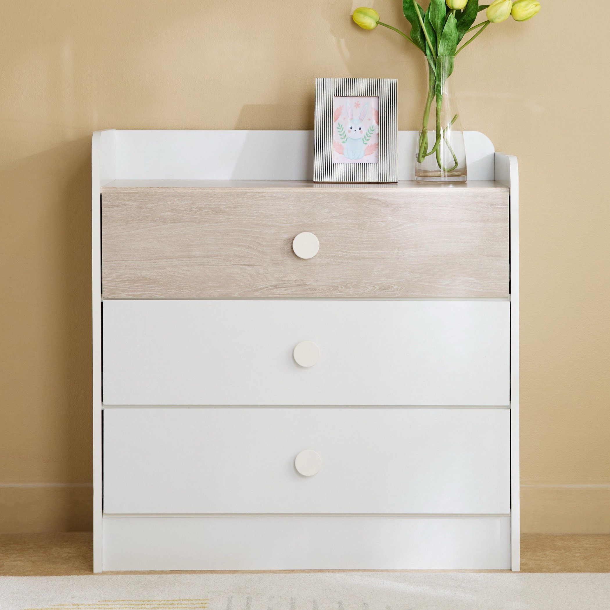 Ivory 4-Piece Single Kids Bed with Trundle Bedroom Package-hbxkidsandyouth-bedsandbedsets-bedroomsets-single-image-12