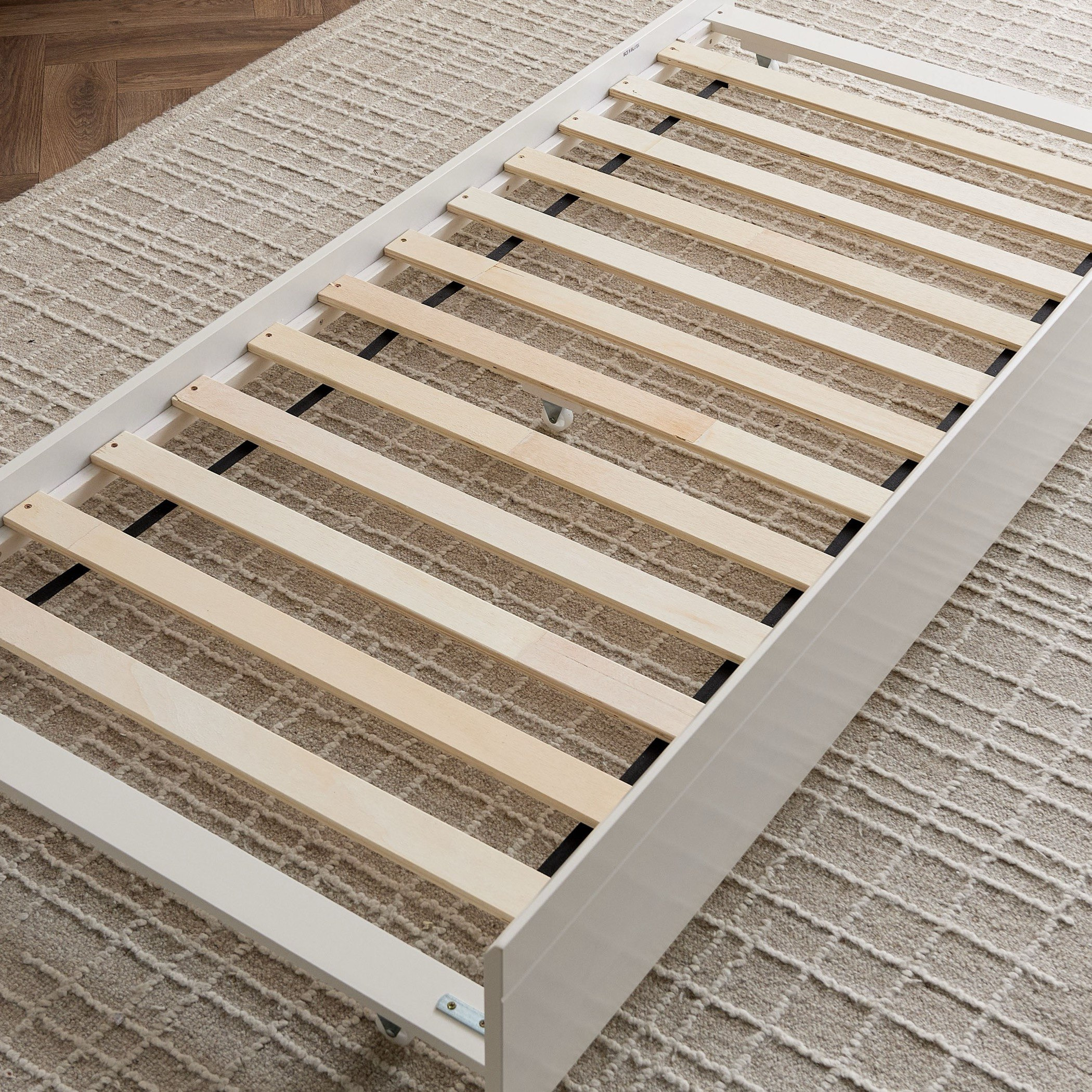 Ivory 4-Piece Single Kids Bed with Trundle Bedroom Package-hbxkidsandyouth-bedsandbedsets-bedroomsets-single-image-19