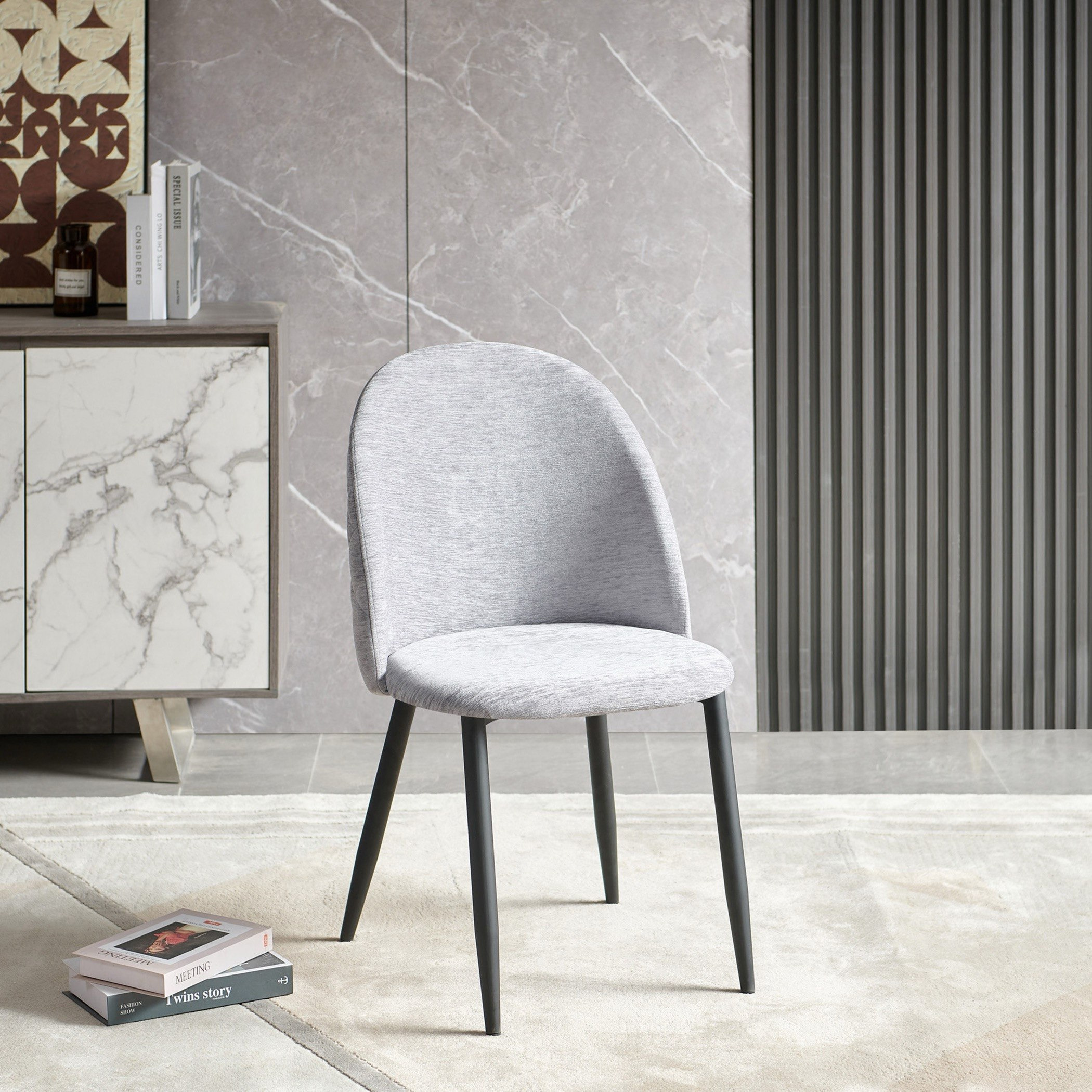 Mandy Welwick 6-Seater Extendable Sintered Stone Dining Set-hbxfurniture-diningtablesandsets-diningsets-sixseater-image-5