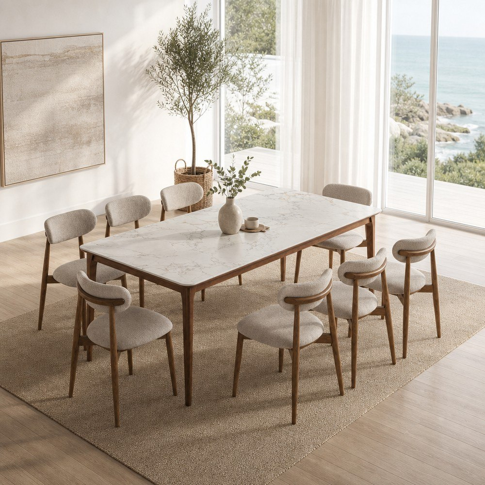 Valeria Adara 8-Seater Sintered Stone Dining Set-hbxfurniture-diningtablesandsets-diningsets-eightseater-image-1