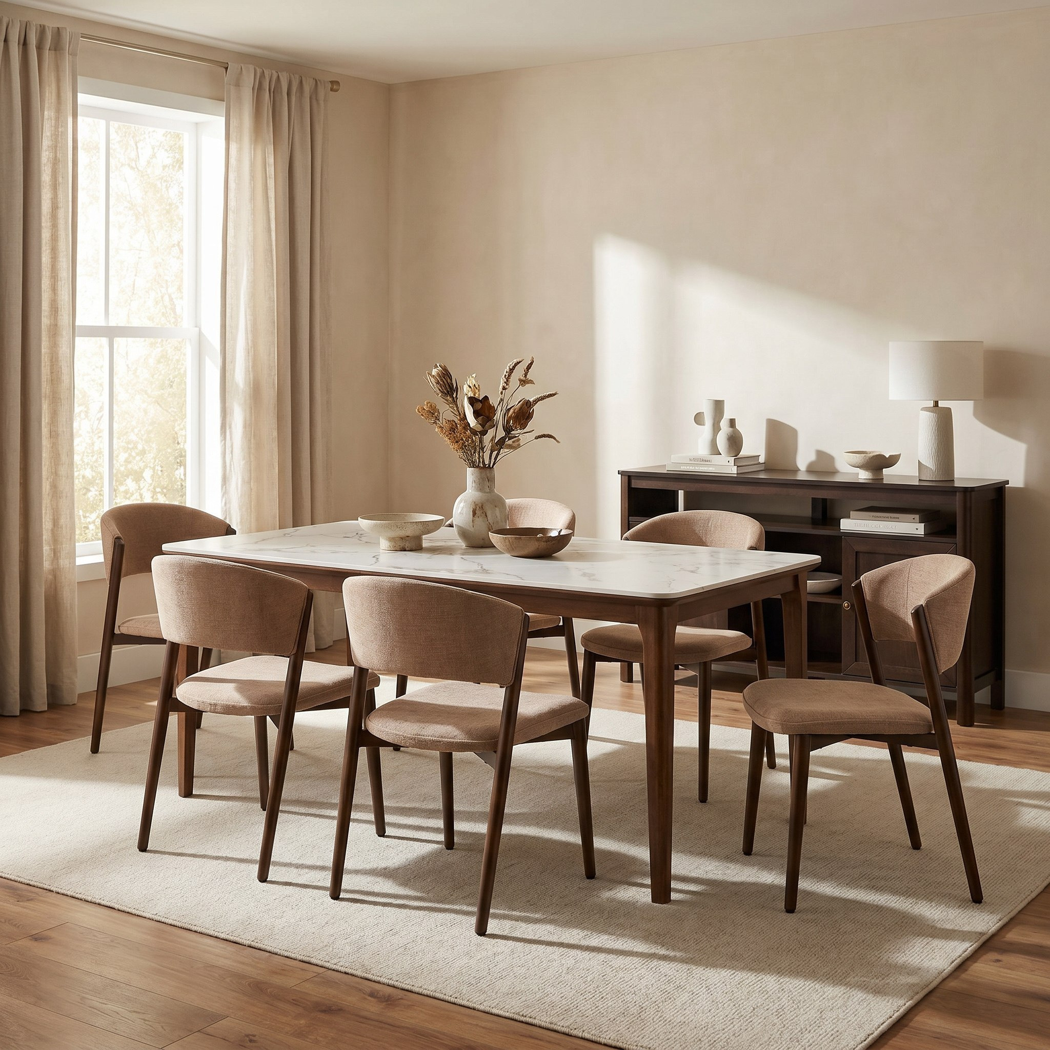 Valeria 6-Seater Sintered Stone Dining Set-hbxfurniture-diningtablesandsets-diningsets-sixseater-image-1