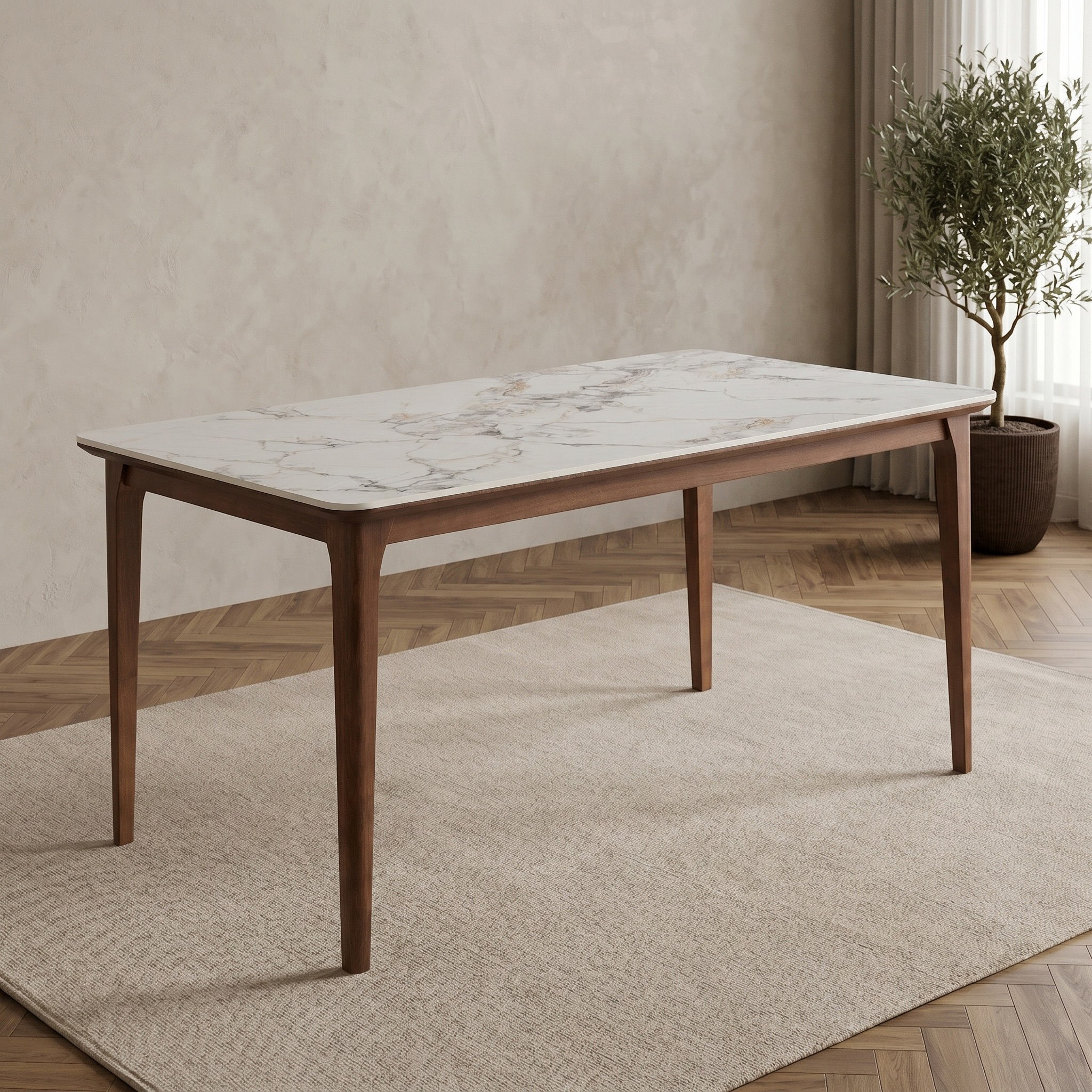 Valeria 6-Seater Sintered Stone Dining Set-hbxfurniture-diningtablesandsets-diningsets-sixseater-image-2