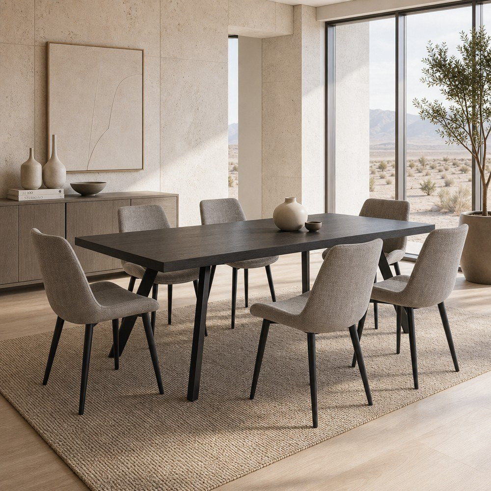 Movo Cathy Roma 6-Seater Dining Set-hbxfurniture-diningtablesandsets-diningsets-sixseater-image-1