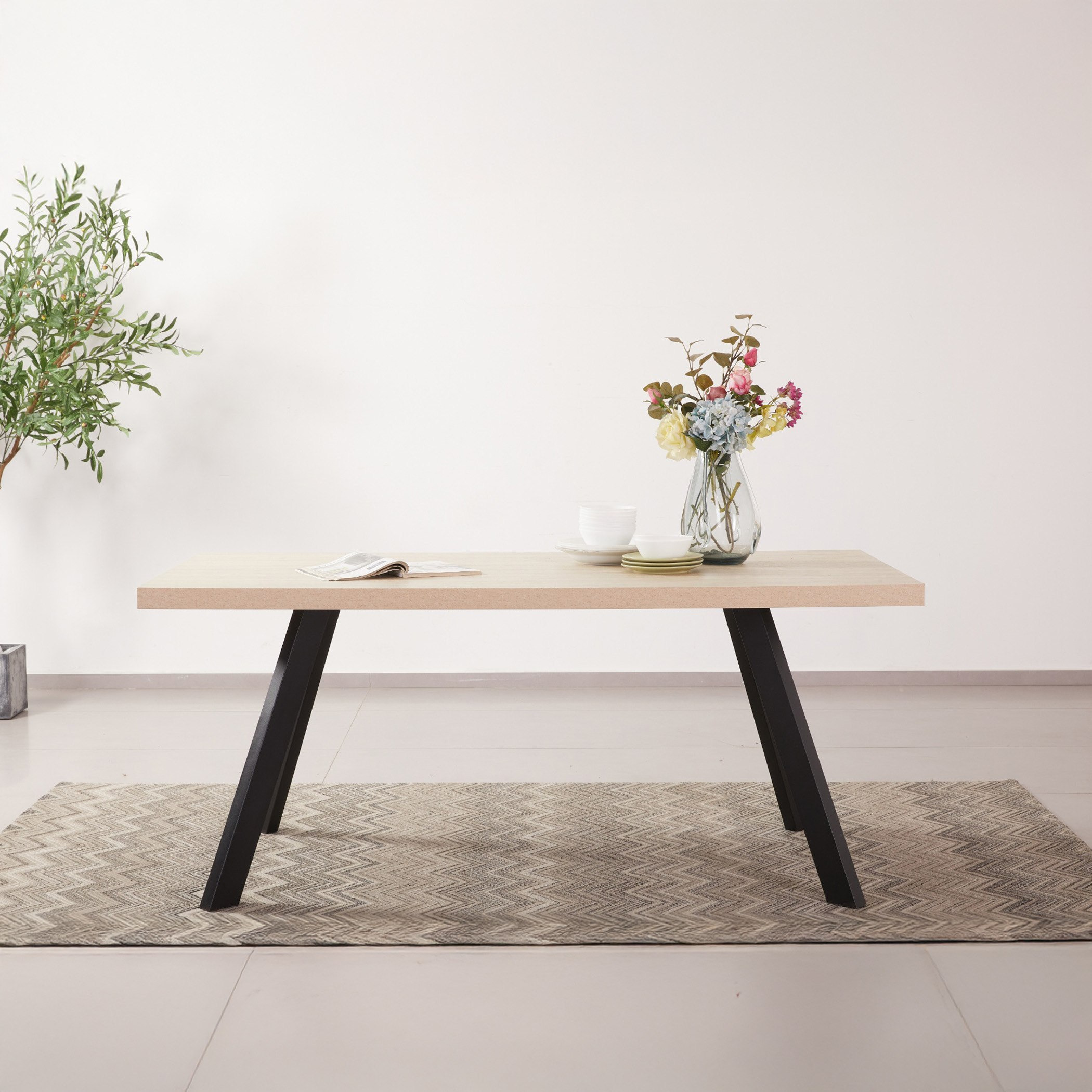 Movo Cathy Roma 6-Seater Dining Set-hbxfurniture-diningtablesandsets-diningsets-sixseater-image-2
