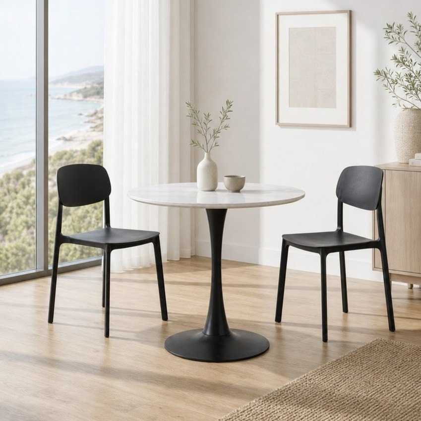 Elvis Hobbs 2-Seater Sintered Stone Round Dining Set-hbxfurniture-diningtablesandsets-diningsets-twoseater-image-1