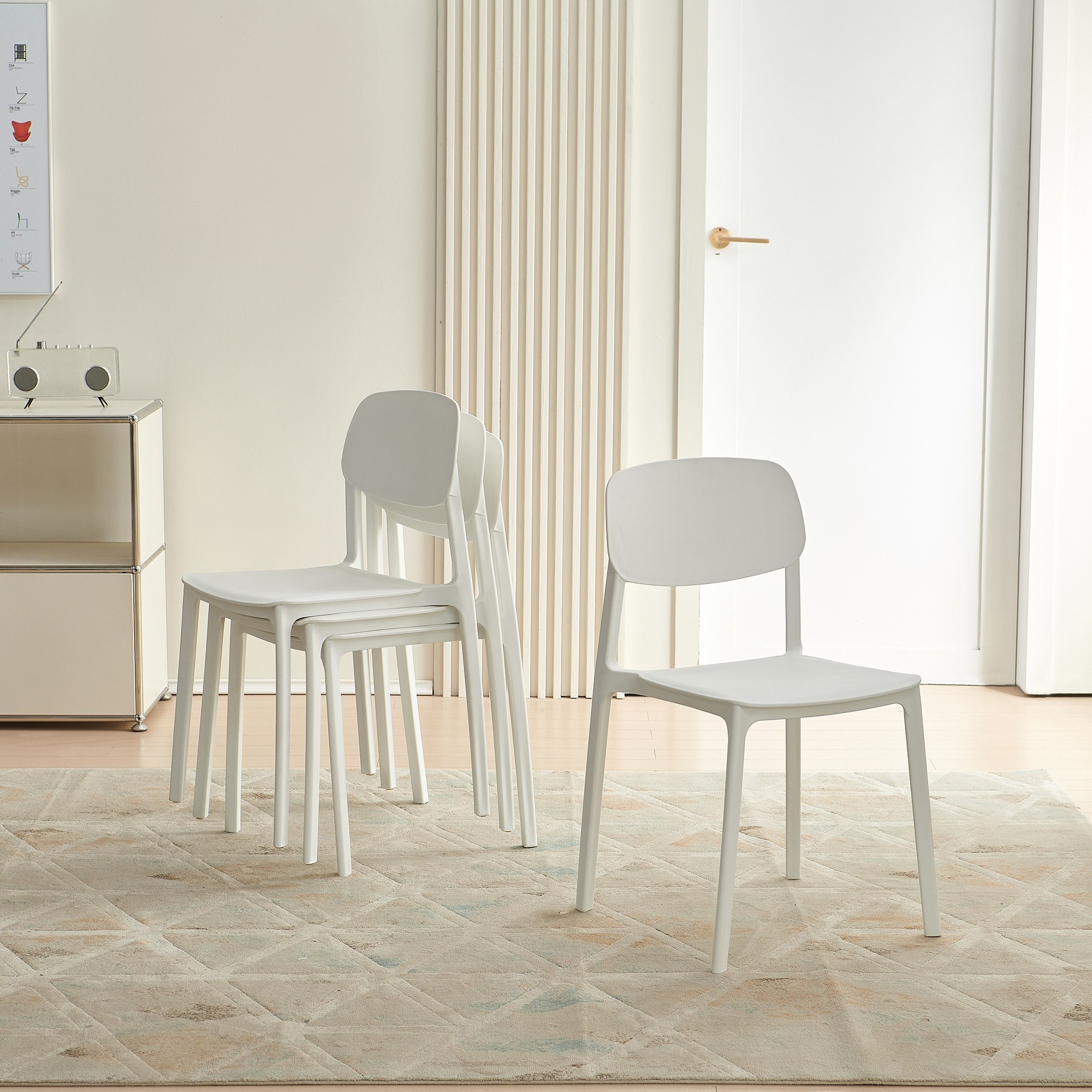 Elvis Hobbs 4-Seater Sintered Stone Round Dining Set-hbxdiningroom-diningtablesandsets-diningsets-fourseater-image-7