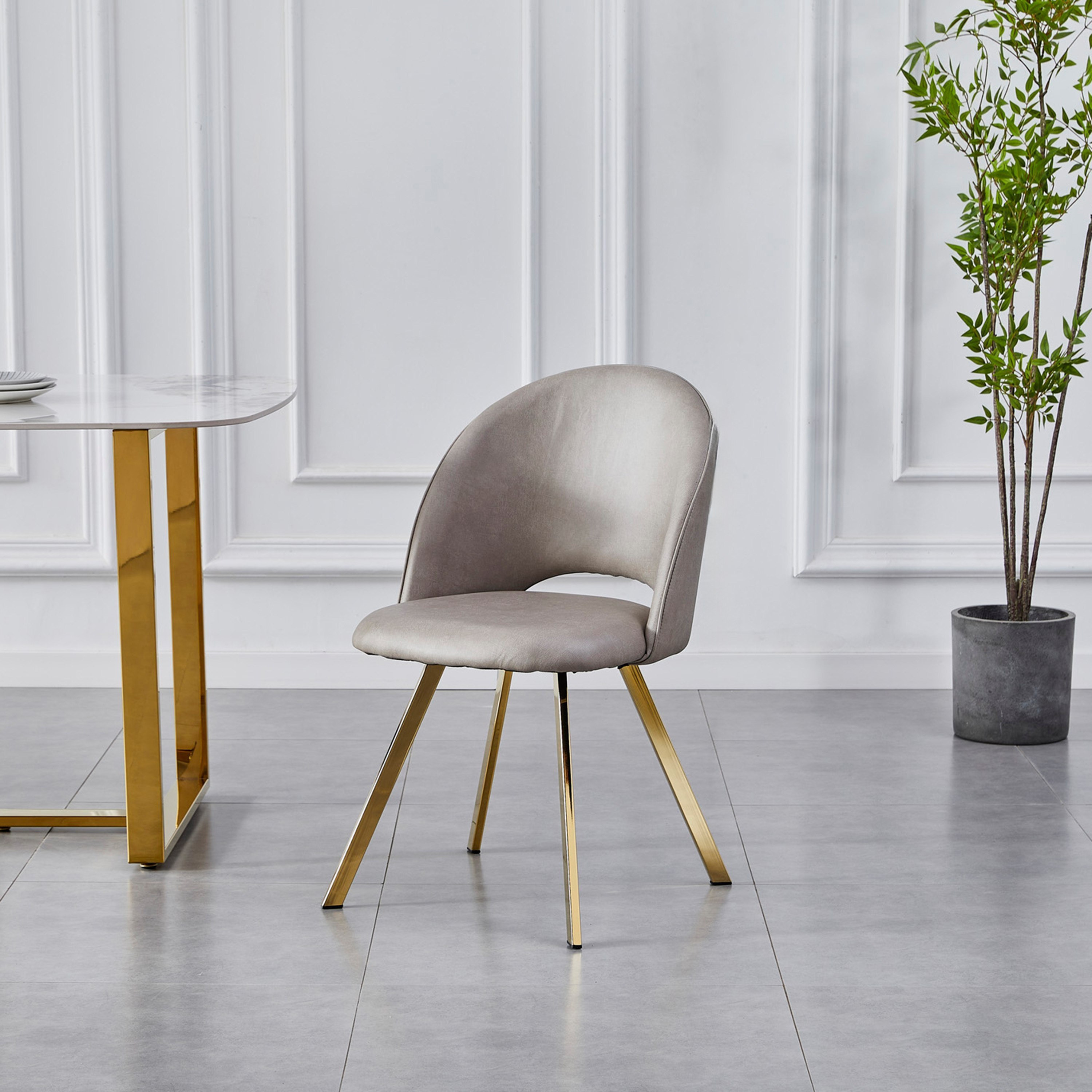 Elvis Pearl 4-Seater Sintered Stone Round Dining Set-hbxdiningroom-diningtablesandsets-diningsets-fourseater-image-6
