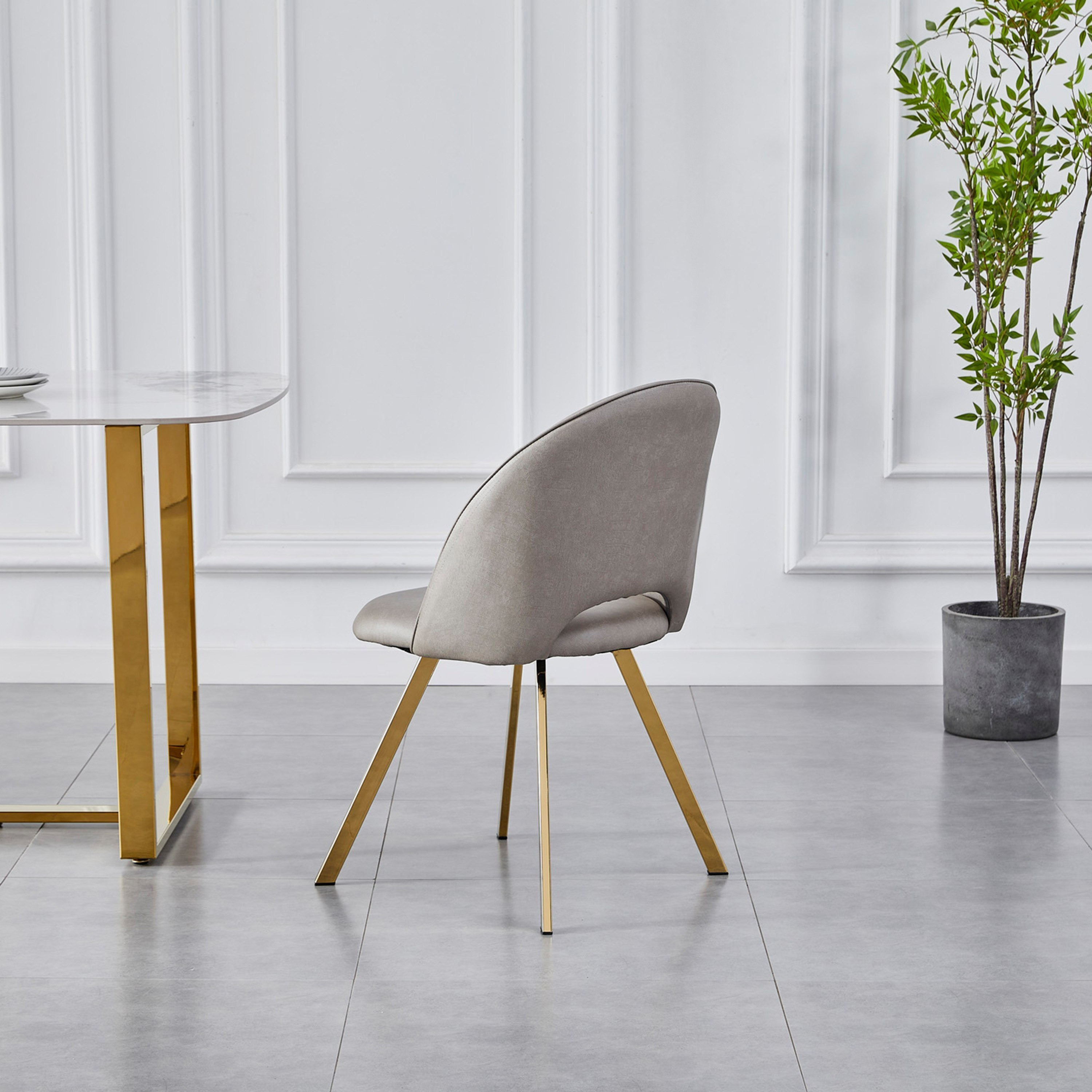 Elvis Pearl 4-Seater Sintered Stone Round Dining Set-hbxdiningroom-diningtablesandsets-diningsets-fourseater-image-8