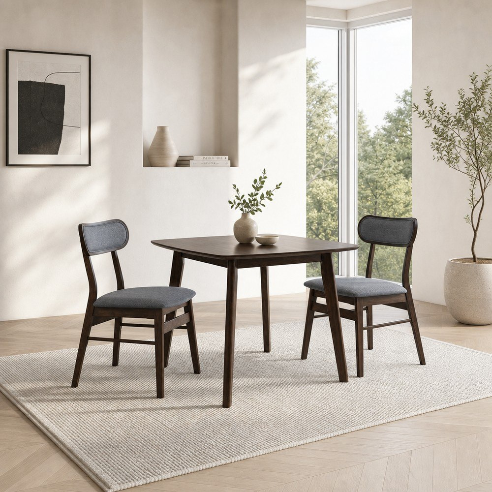 Scandi Nordi 2-Seater Square Dining Set-hbxfurniture-diningtablesandsets-diningsets-twoseater-image-1
