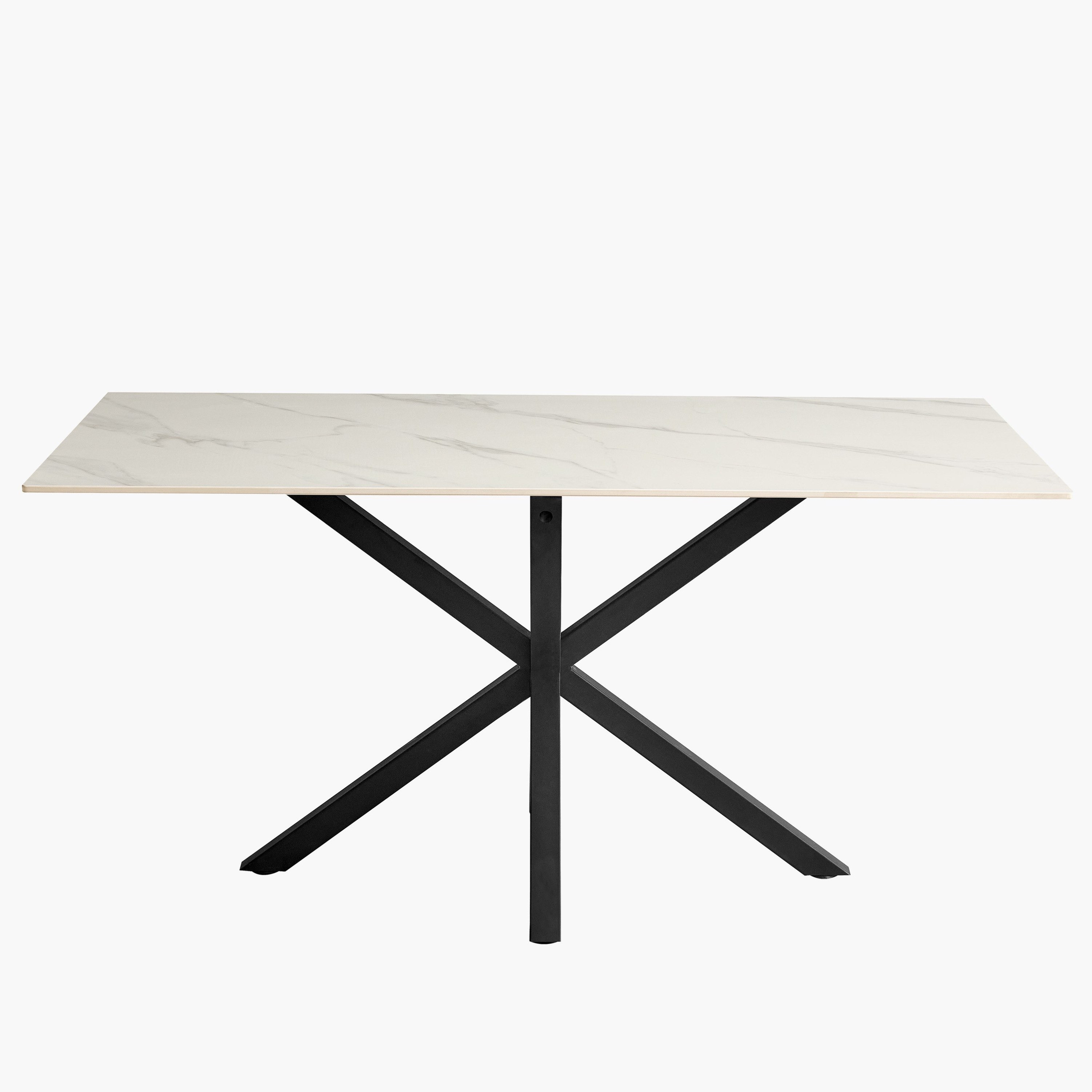 Welwick 6-Seater Sintered Stone Dining Set-hbxfurniture-diningtablesandsets-diningsets-sixseater-image-4