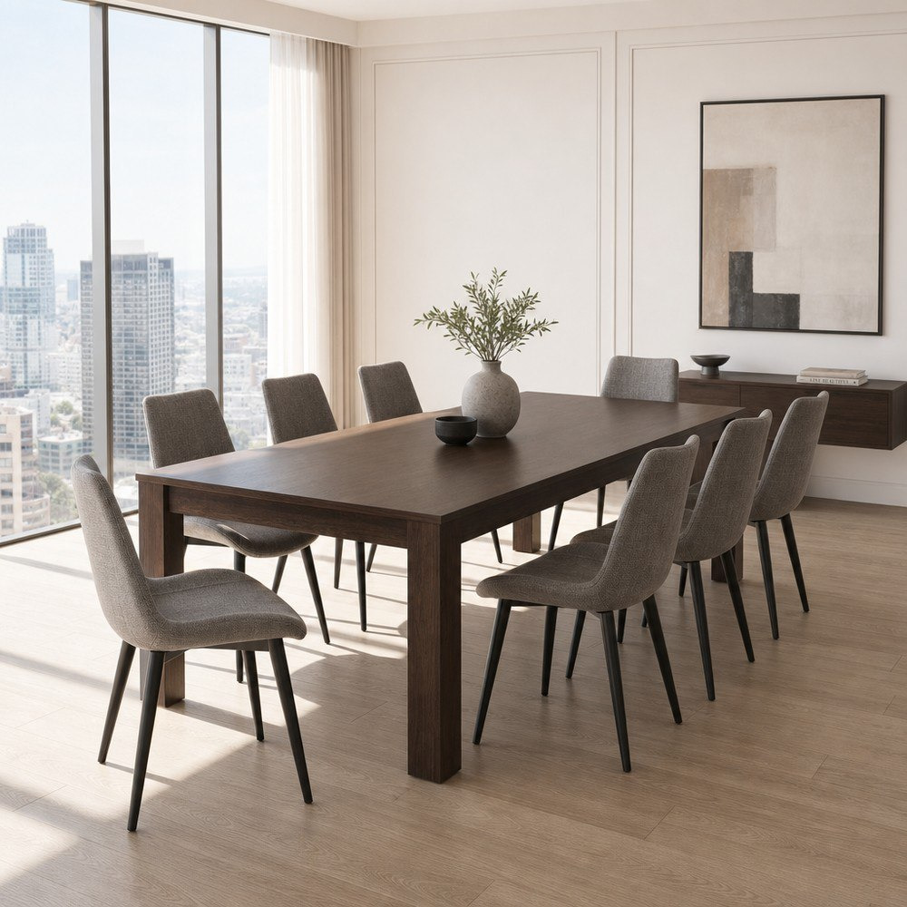 طقم سفرة 8 مقاعد من ريكاردو روما-hbxfurniture-diningtablesandsets-diningsets-eightseater-image-1