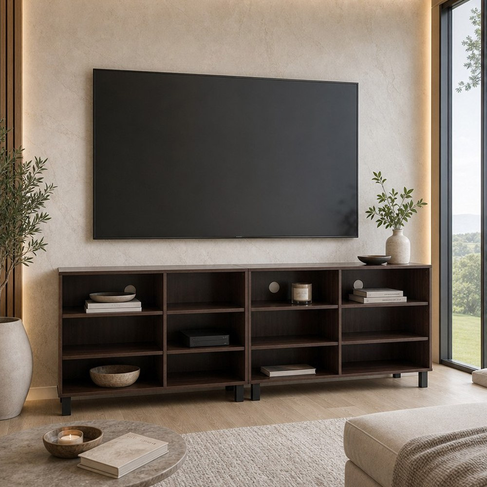 وحدة تلفزيون بارتفاع 1.2 متر لأجهزة تلفزيون حتى 50 بوصة من موفو فيغاس-hbxlivingroom-mediaunitsandstorage-tvunits-image-1