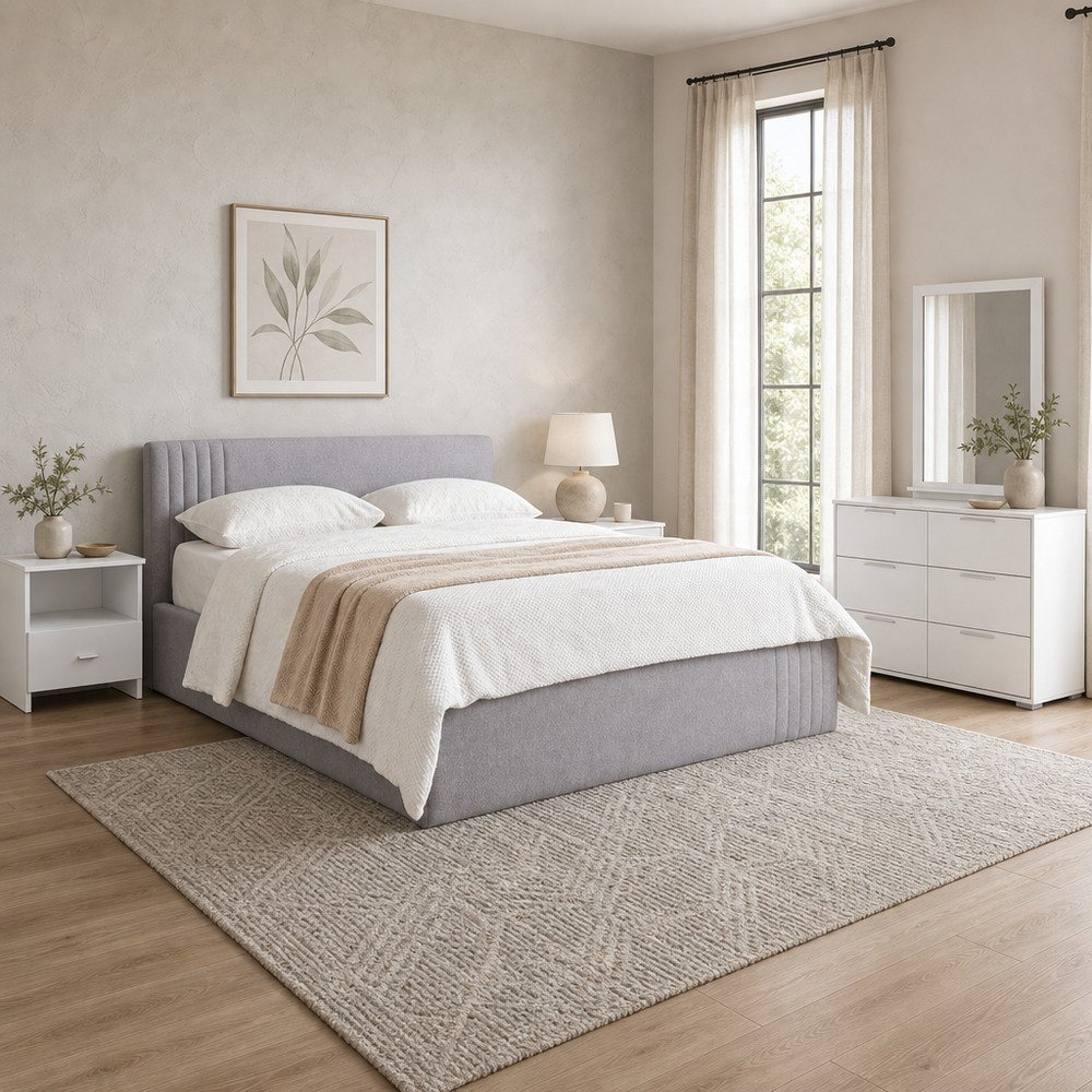 Frankfurt 5-Piece Upholstered Queen Hydraulic Bedroom Package-hbxfurniture-bedsandbedsets-bedroomsets-queen-image-1