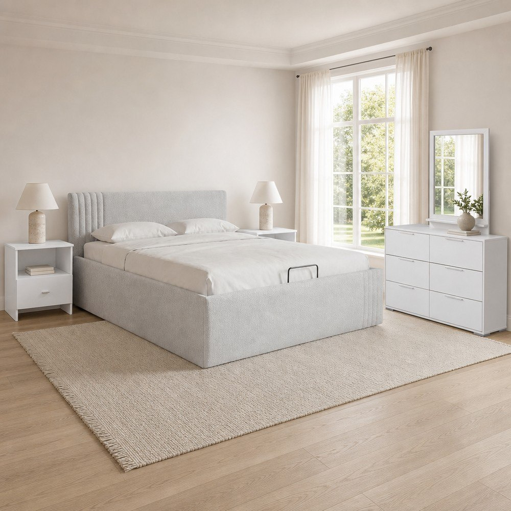 Frankfurt 5-Piece Upholstered King Hydraulic Bedroom Package-hbxbedroom-bedsandbedsets-bedroomsets-king-image-1