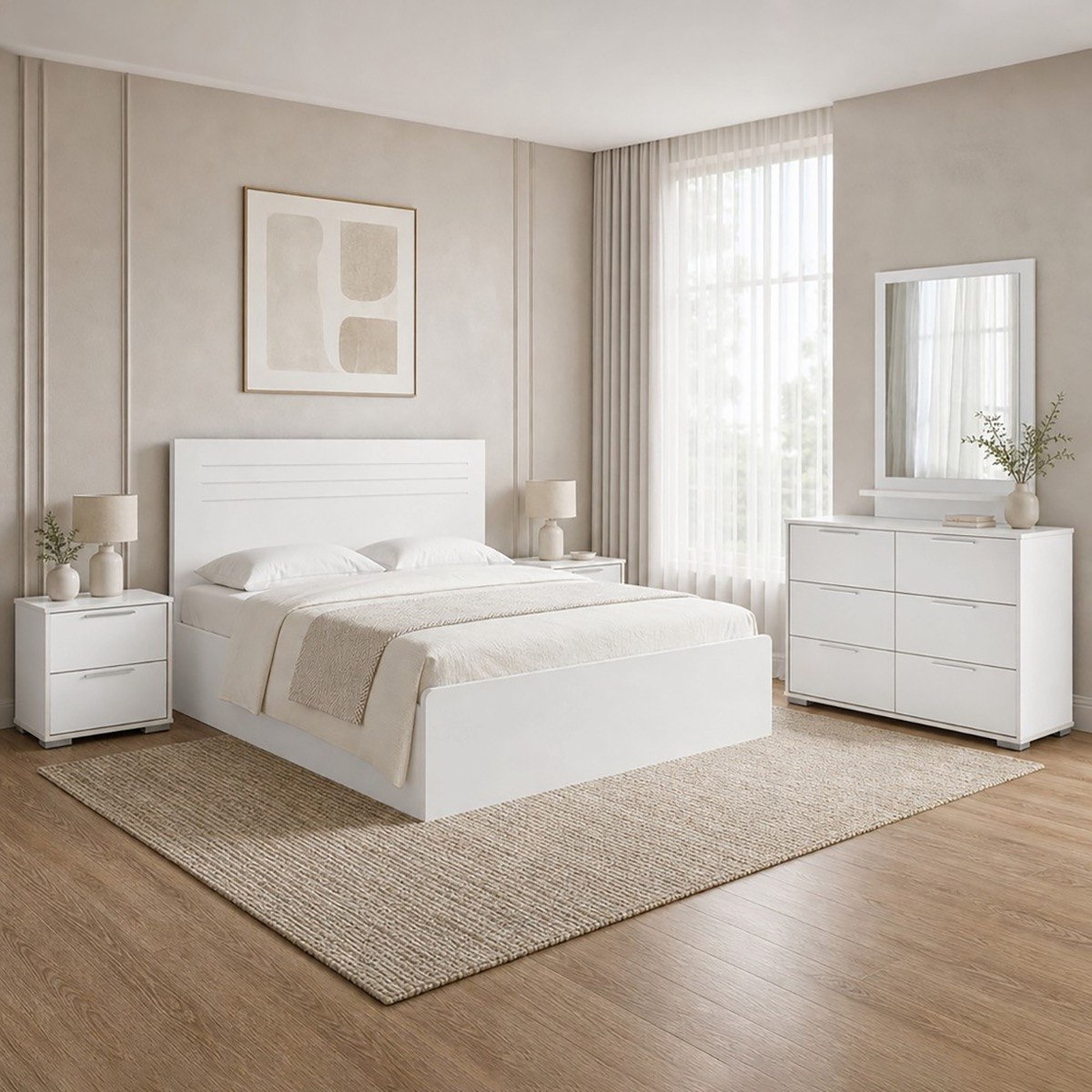 Frankfurt Patara 5-Piece King Bedroom Package - 180x200 cm-hbxbedroom-bedsandbedsets-bedroomsets-king-image-1