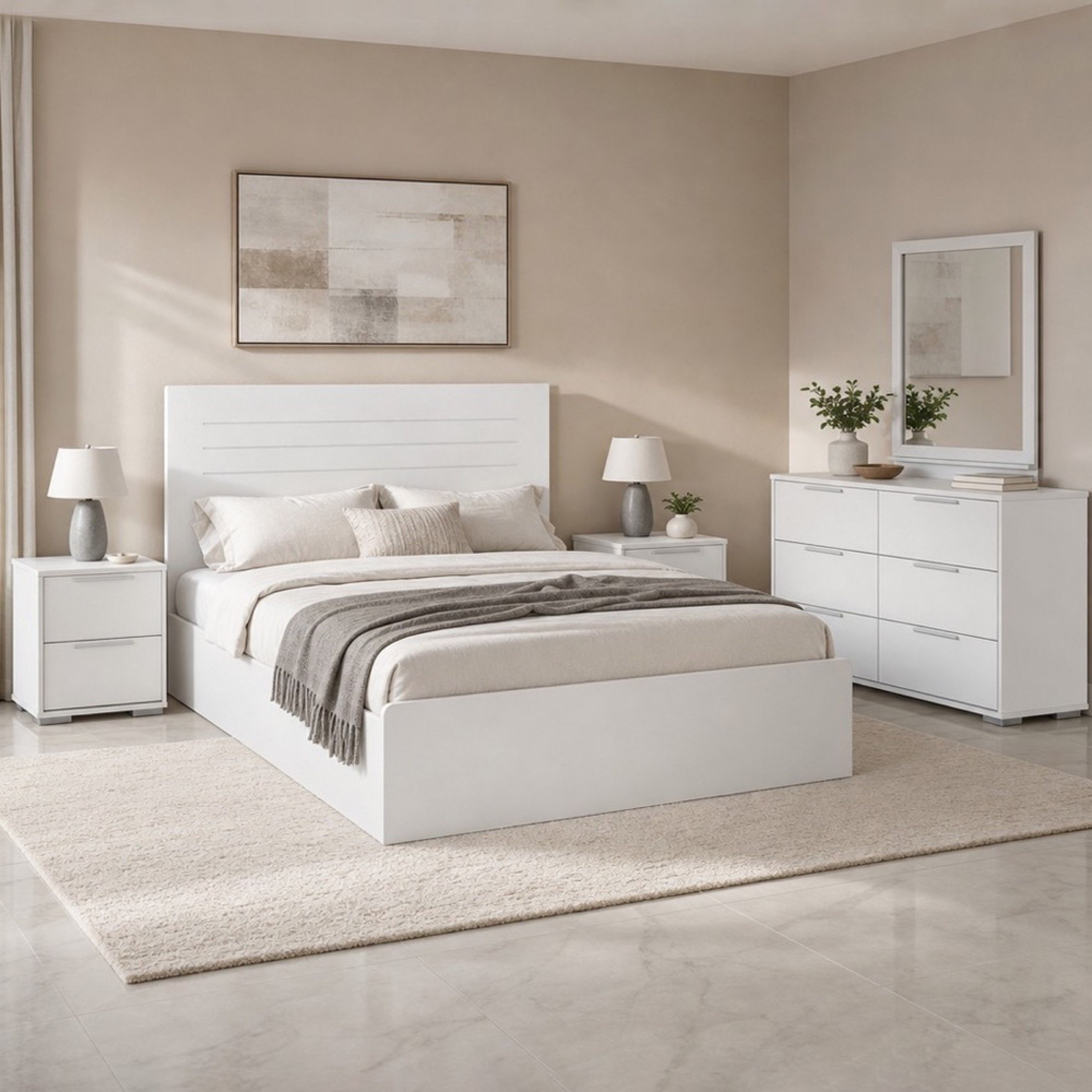 Frankfurt Patara 5-Piece Queen Bedroom Package-hbxfurniture-bedsandbedsets-bedroomsets-queen-image-1