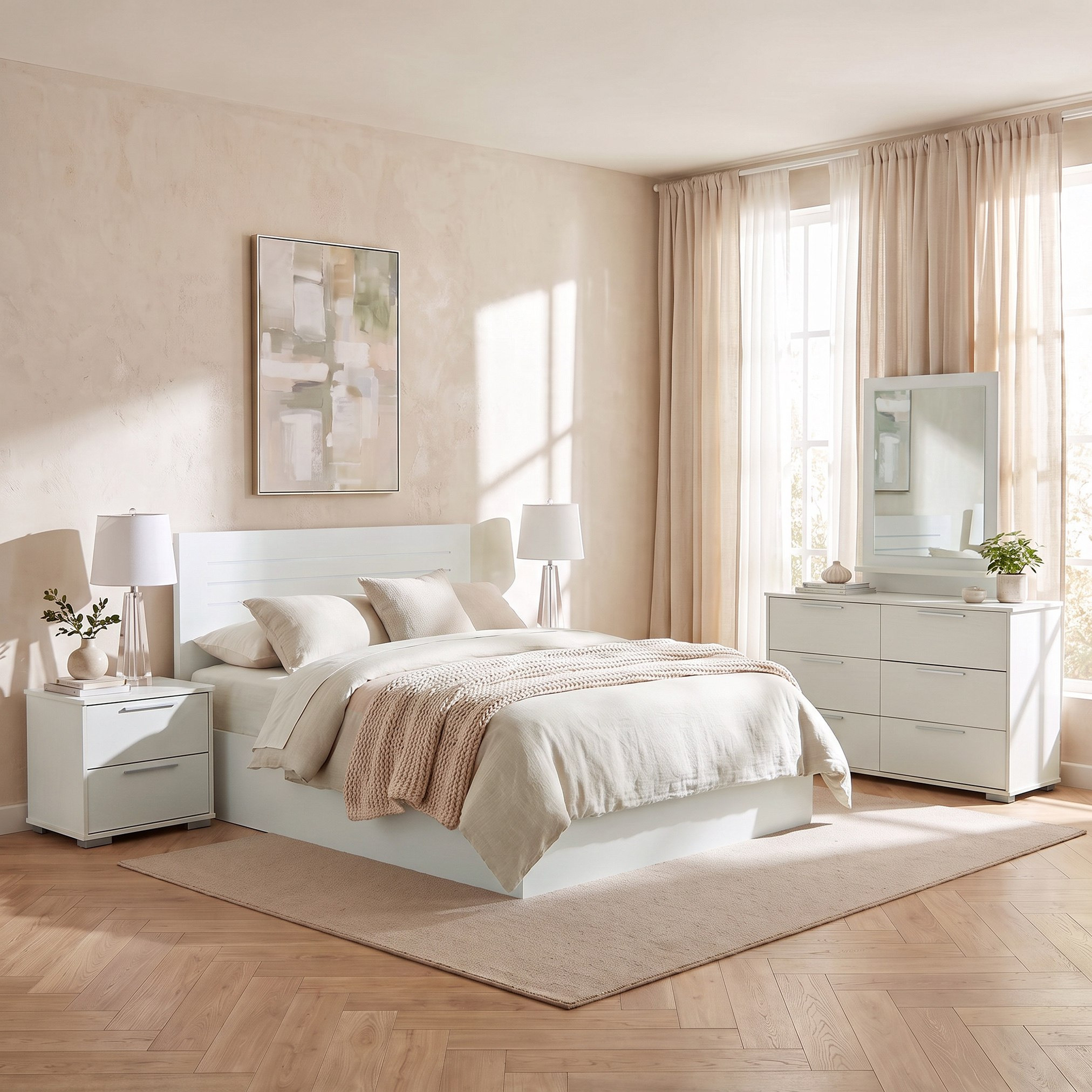 Frankfurt Patara 5-Piece Queen Bedroom Package-hbxfurniture-bedsandbedsets-bedroomsets-queen-image-1
