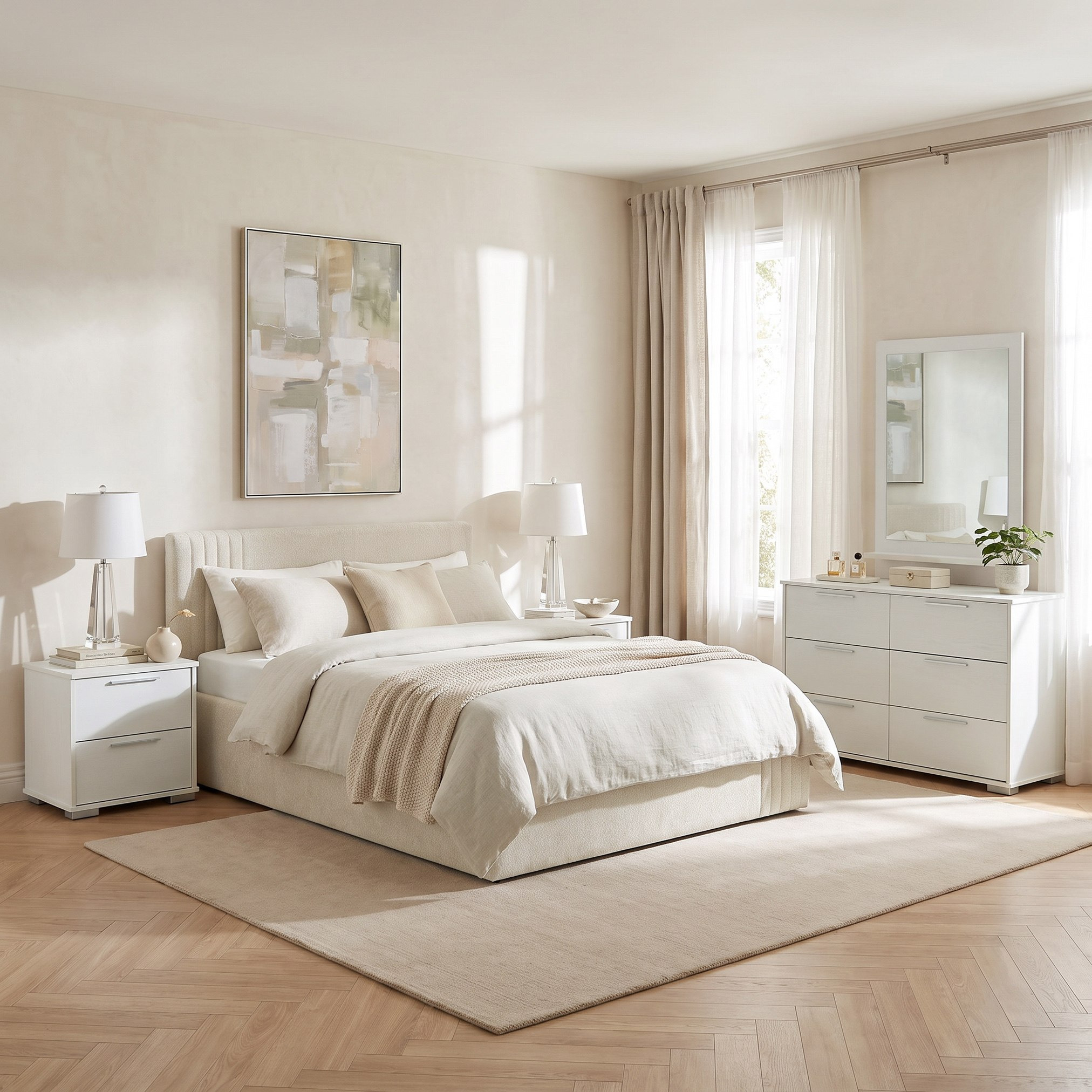 Frankfurt 5-Piece Upholstered Queen Hydraulic Bedroom Package-hbxfurniture-bedsandbedsets-bedroomsets-queen-image-1