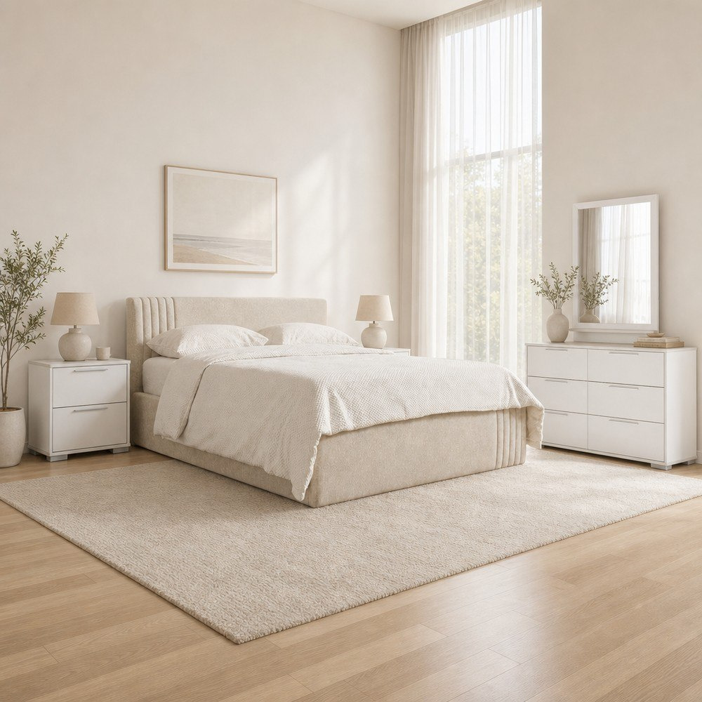 باقة غرفة نوم كوين بتنجيد وتخزين هيدروليك 5 قطع من فرانكفورت-hbxfurniture-bedsandbedsets-bedroomsets-queen-image-1