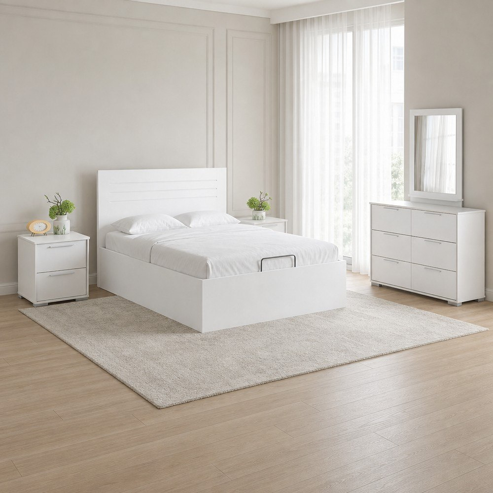 Frankfurt Patara 5-Piece Queen Hydraulic Bedroom Package-hbxfurniture-bedsandbedsets-bedroomsets-queen-image-1