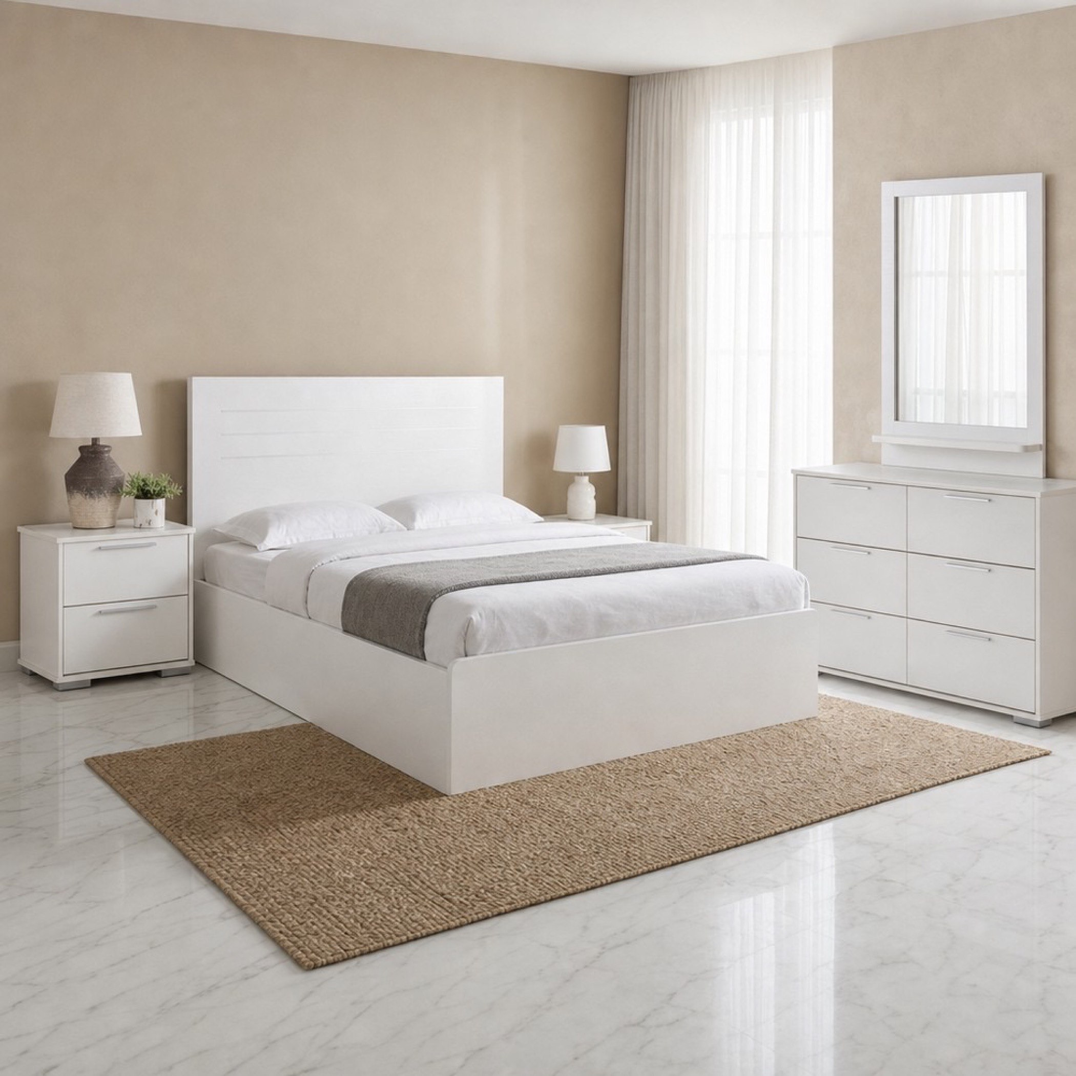 Frankfurt Patara 5-Piece Queen Bedroom Package-hbxfurniture-bedsandbedsets-bedroomsets-queen-image-1