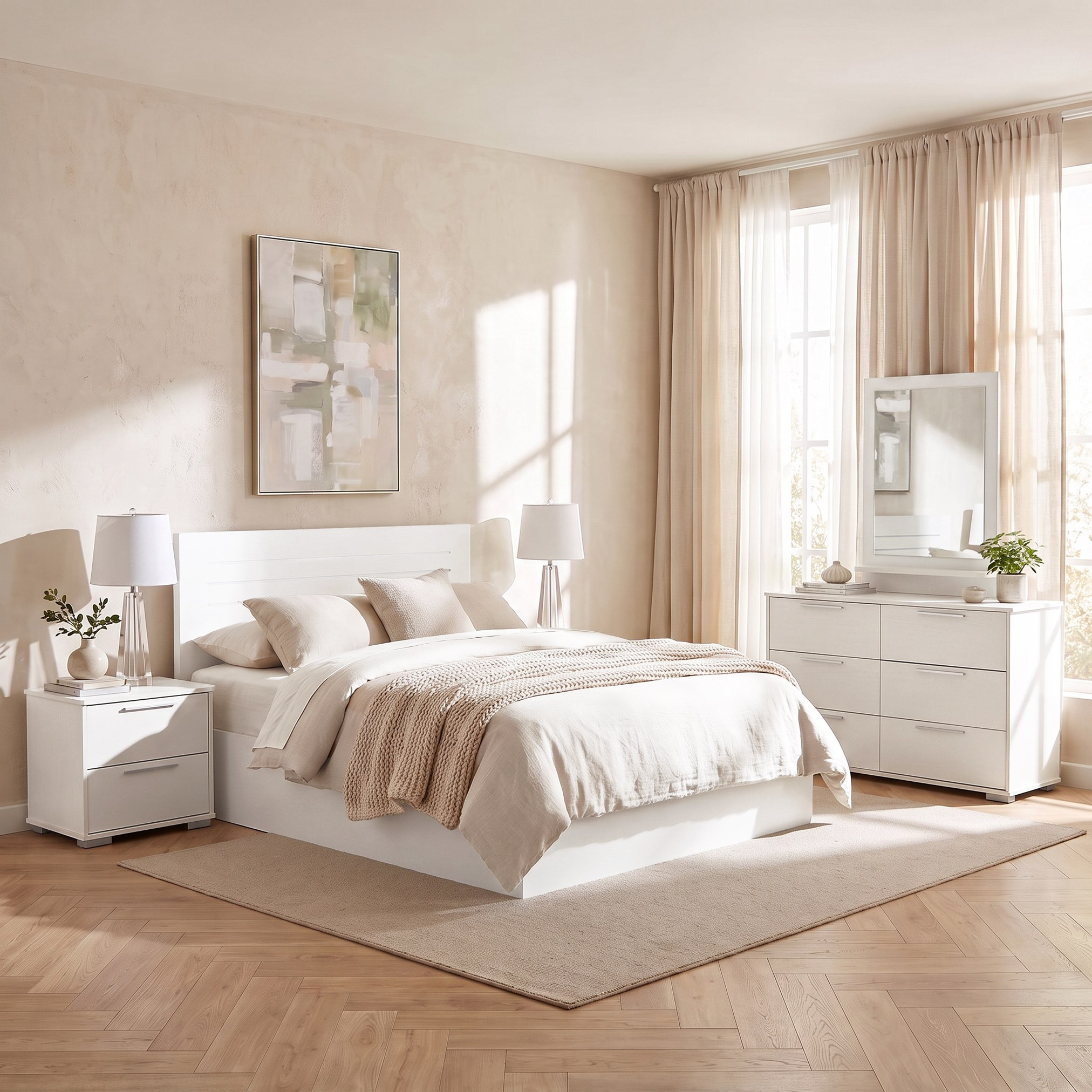 Frankfurt Patara 5-Piece Queen Bedroom Package-hbxfurniture-bedsandbedsets-bedroomsets-queen-image-2